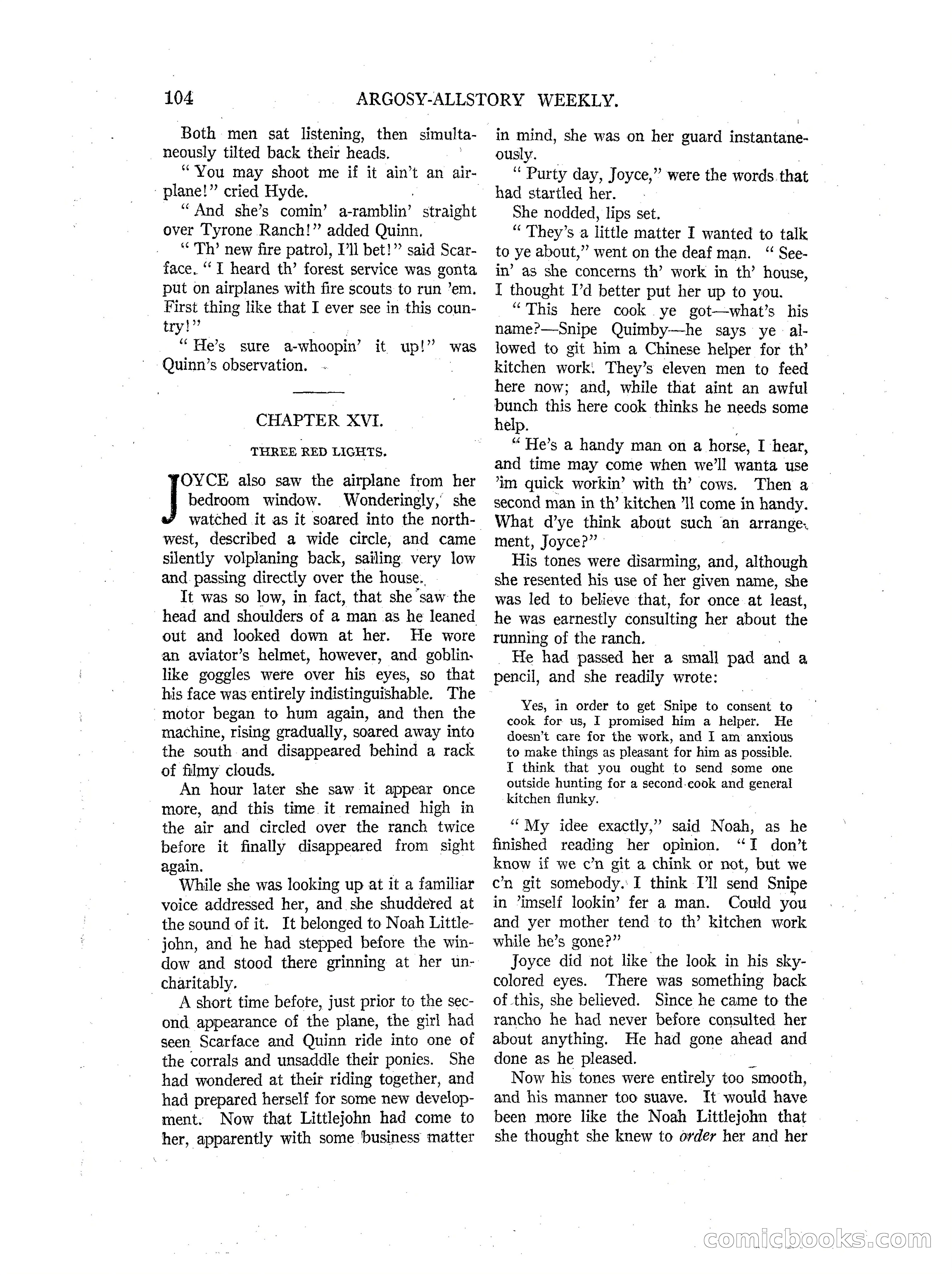 Argosy All-Story Weekly — page 106 of 164