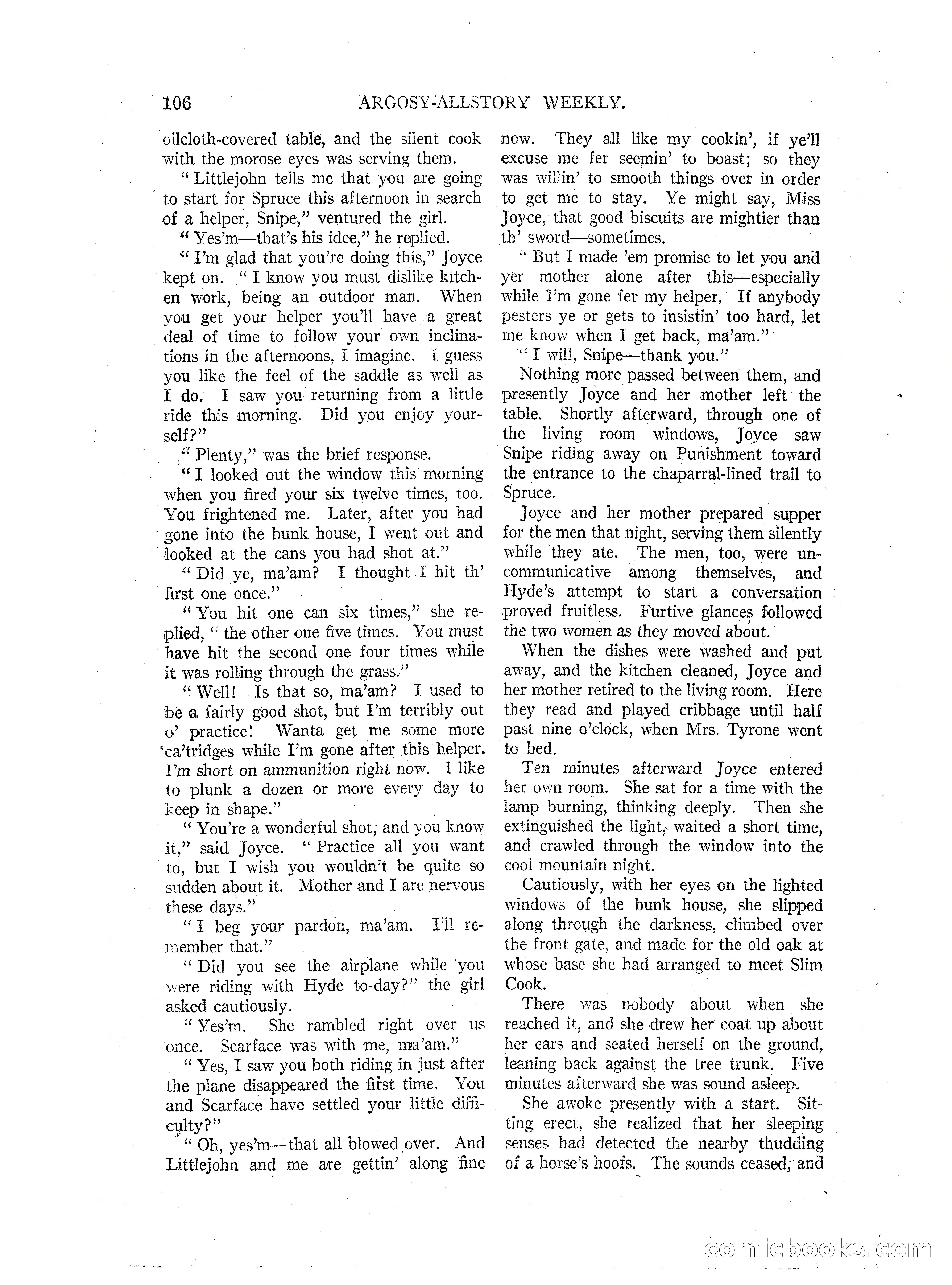 Argosy All-Story Weekly — page 108 of 164