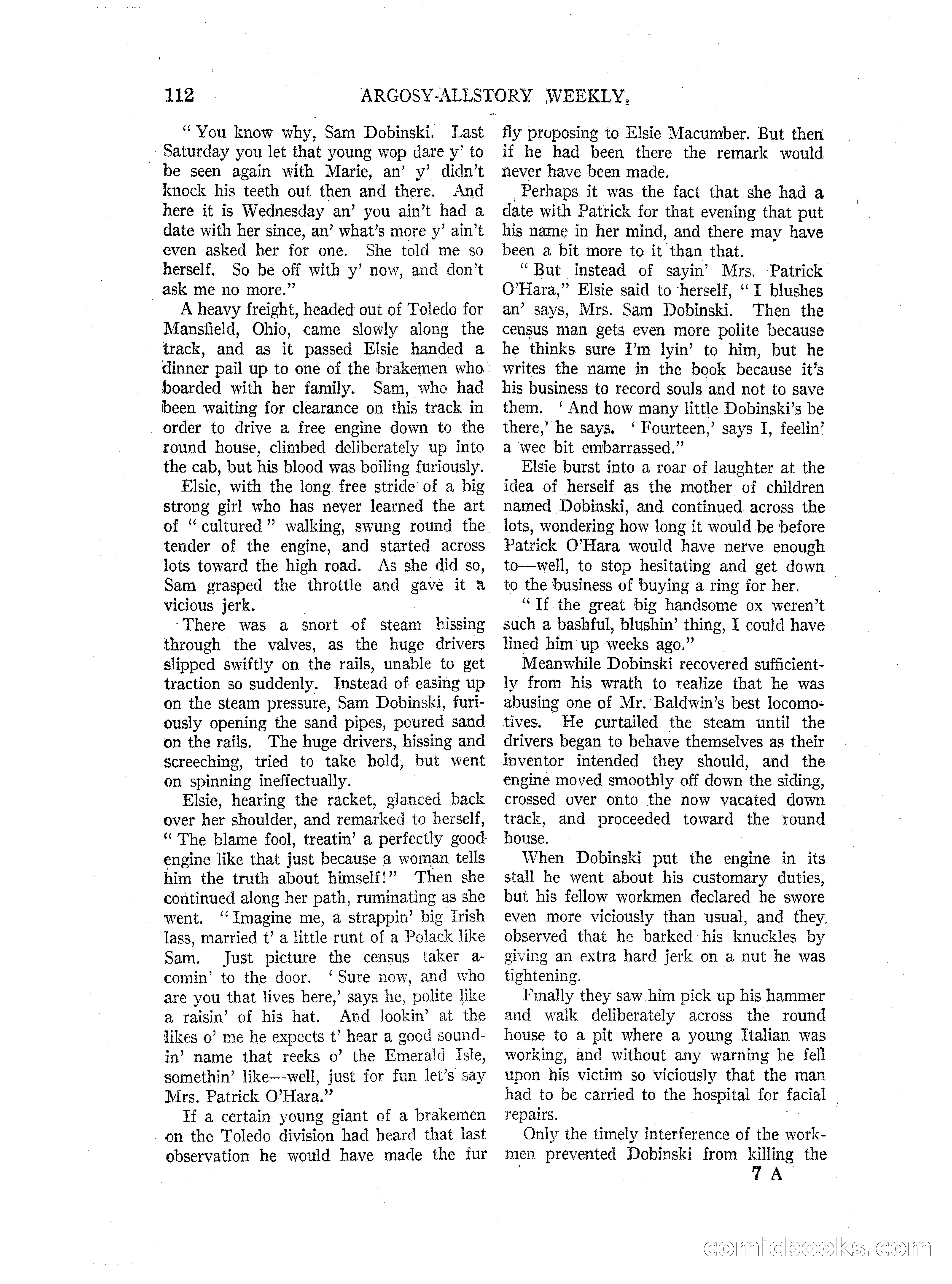 Argosy All-Story Weekly — page 114 of 164