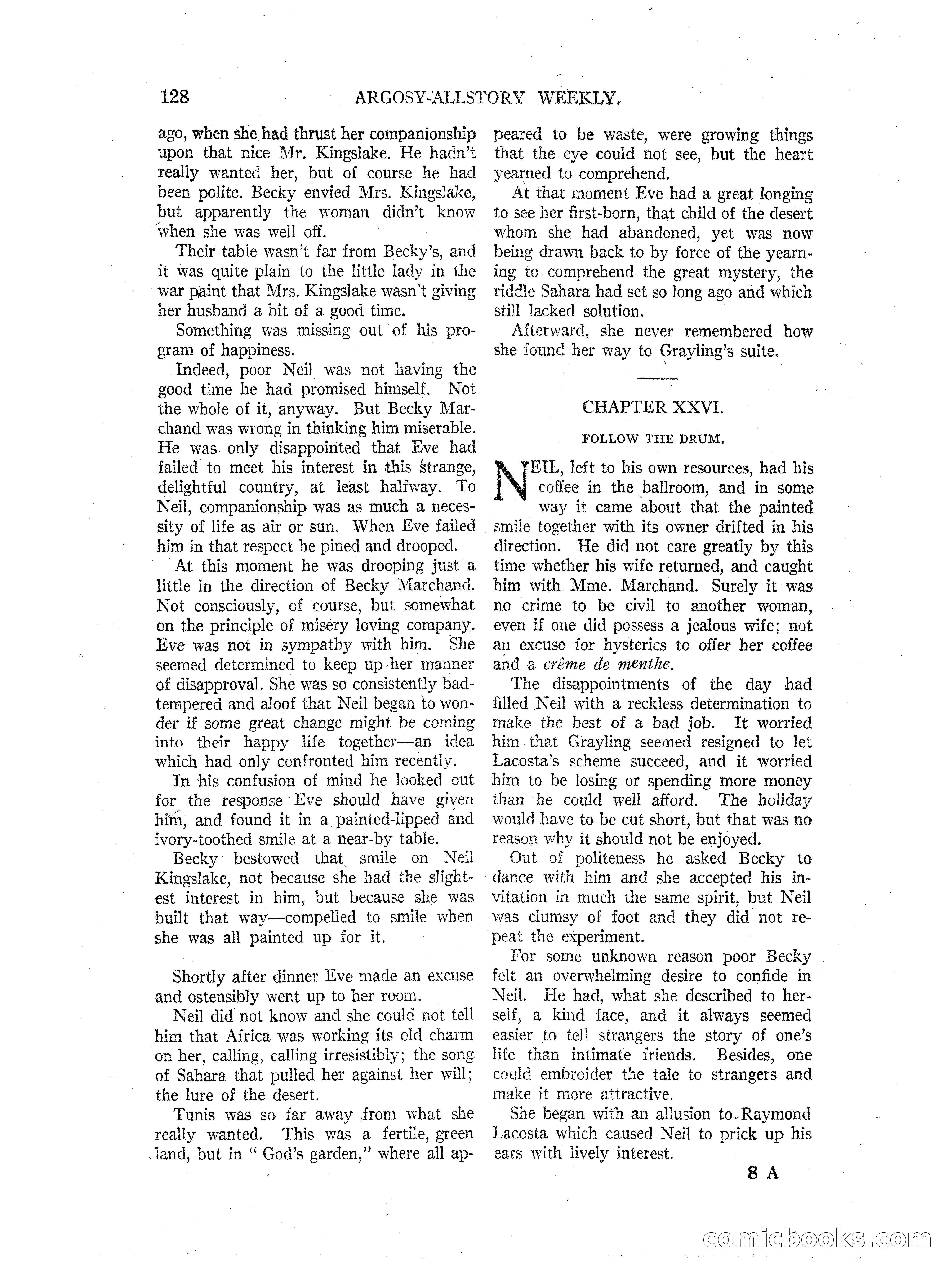 Argosy All-Story Weekly — page 130 of 164