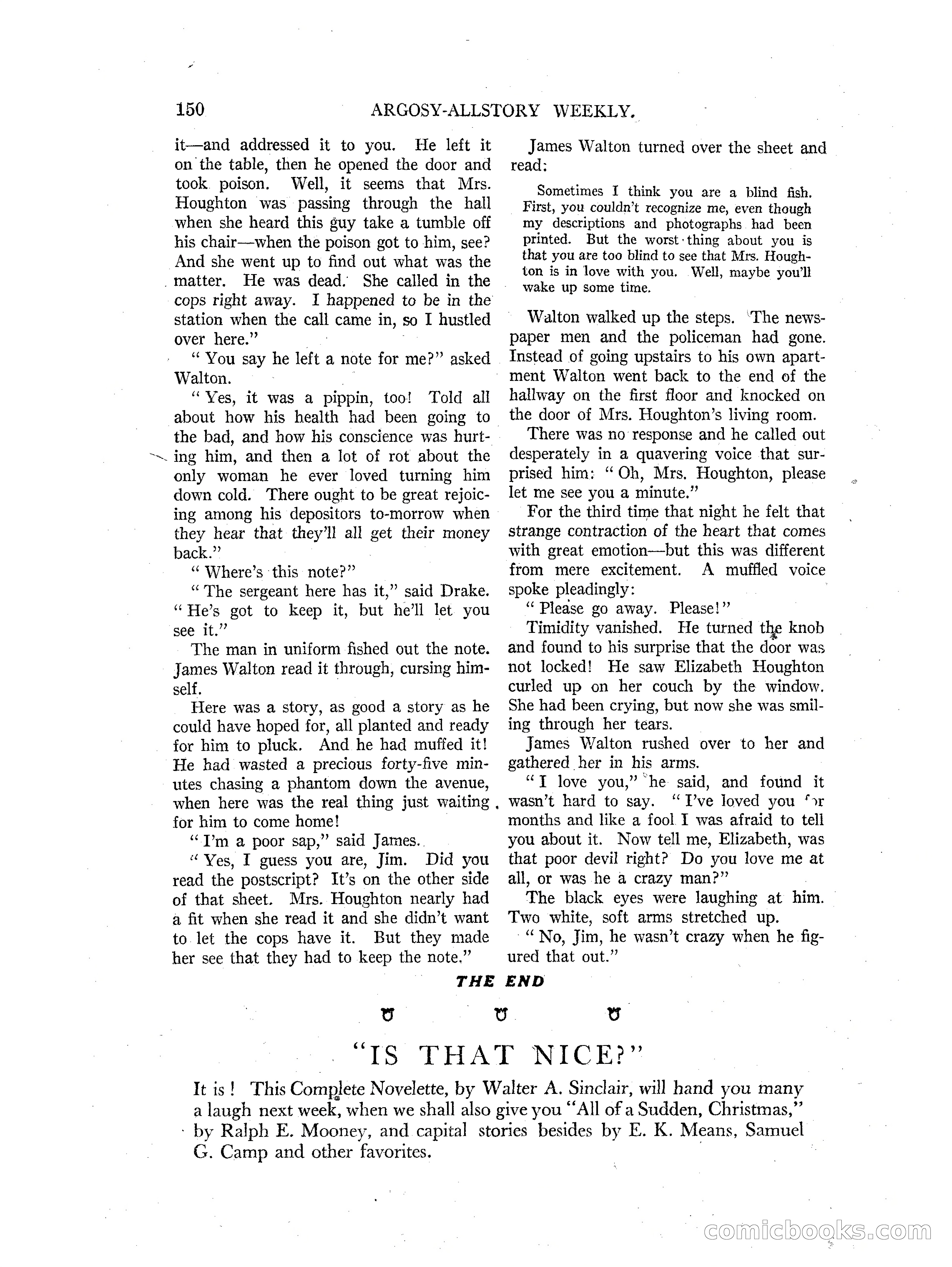 Argosy All-Story Weekly — page 152 of 164