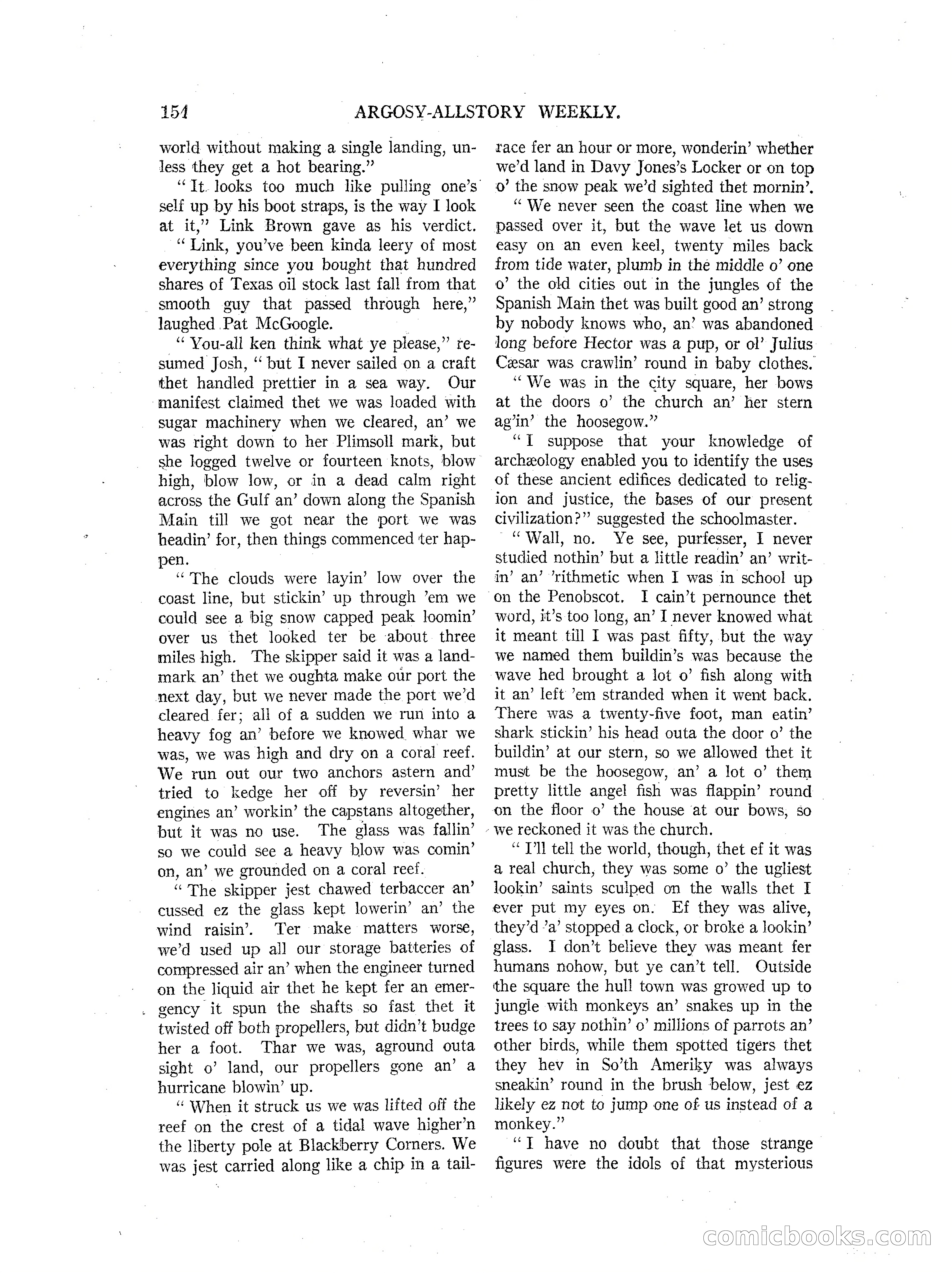 Argosy All-Story Weekly — page 156 of 164