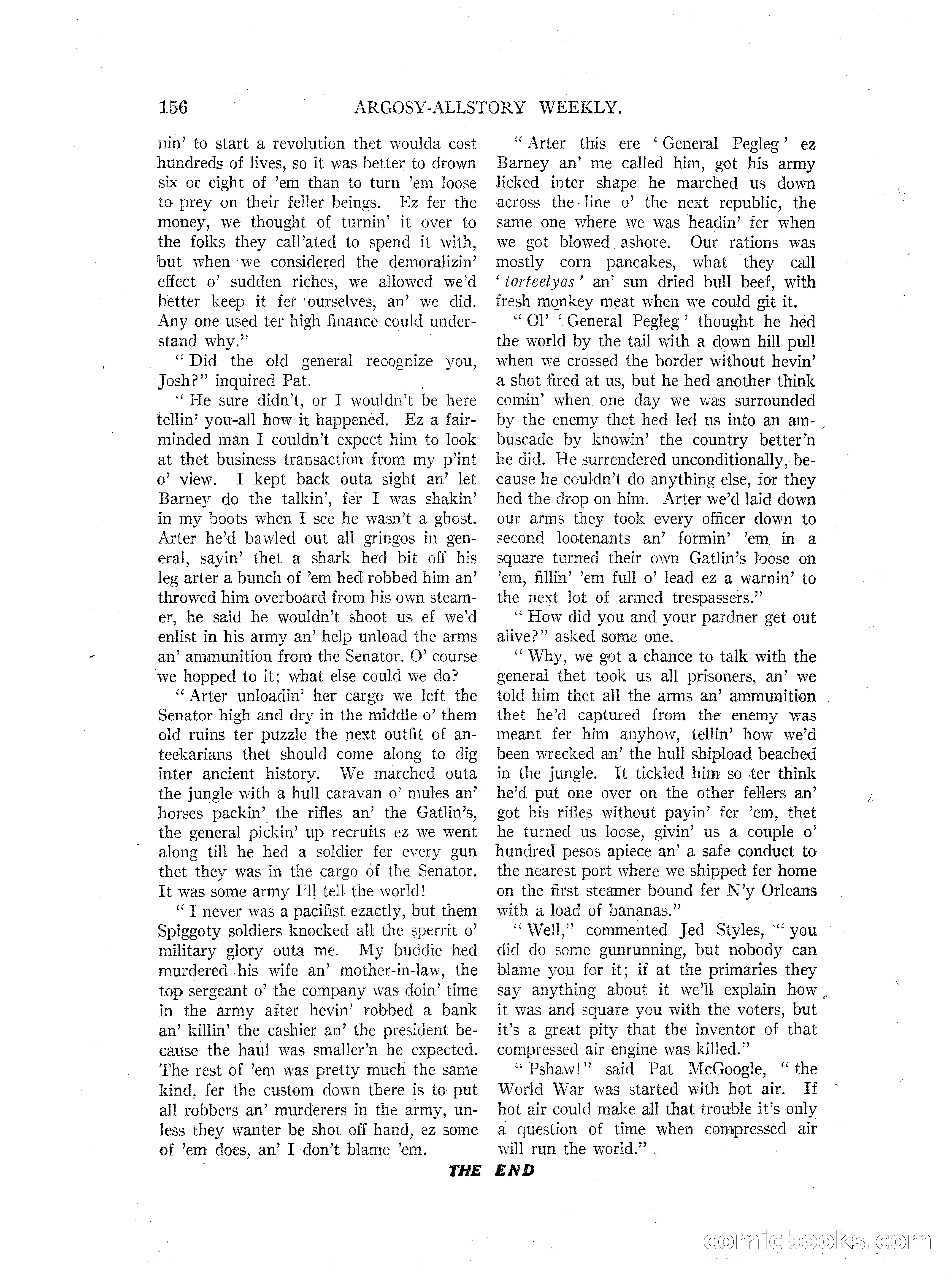 Argosy All-Story Weekly — page 158 of 164