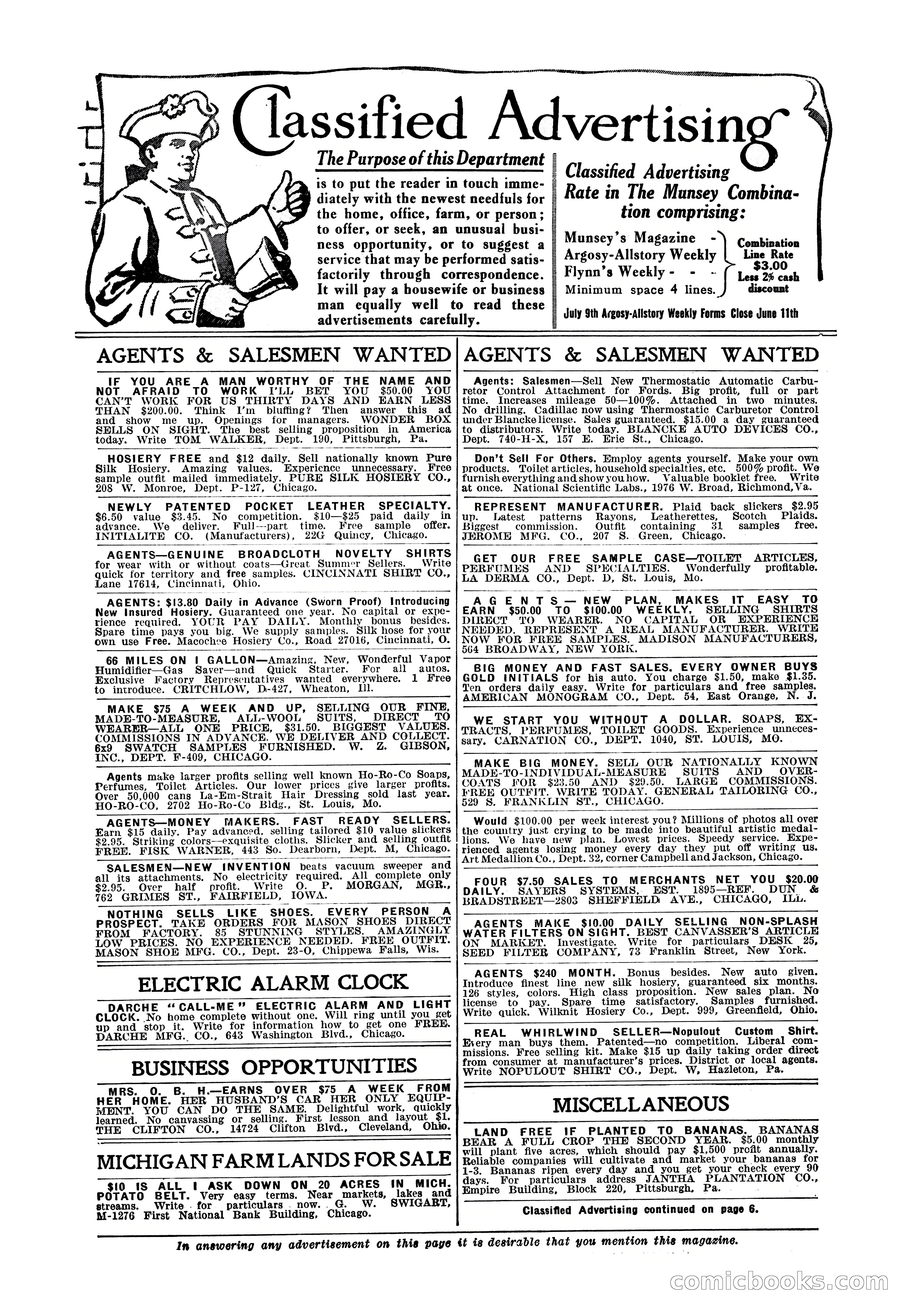 Argosy All-Story Weekly, June 4, 1927 — page 6 of 176