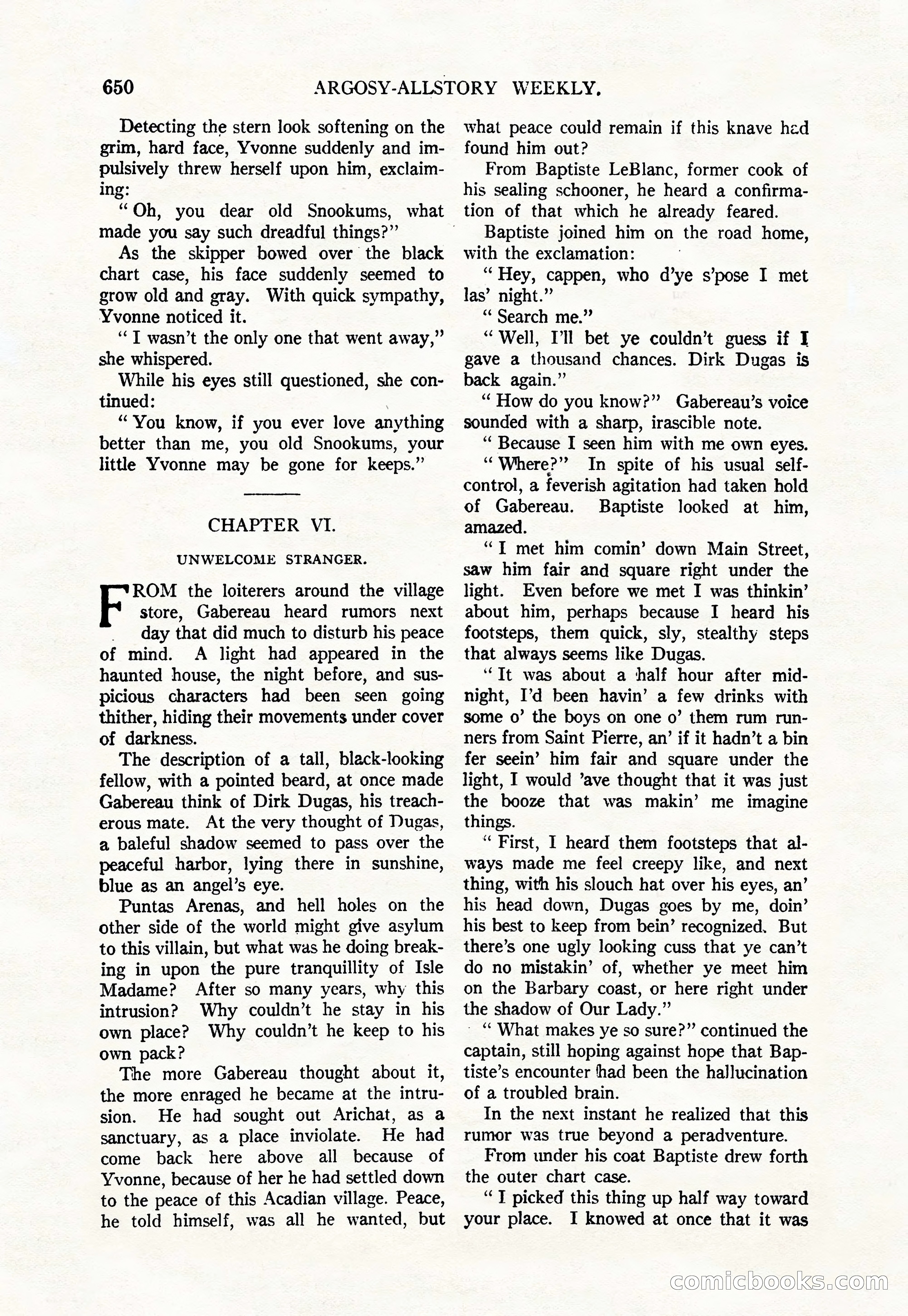 Argosy All-Story Weekly, June 4, 1927 — page 20 of 176