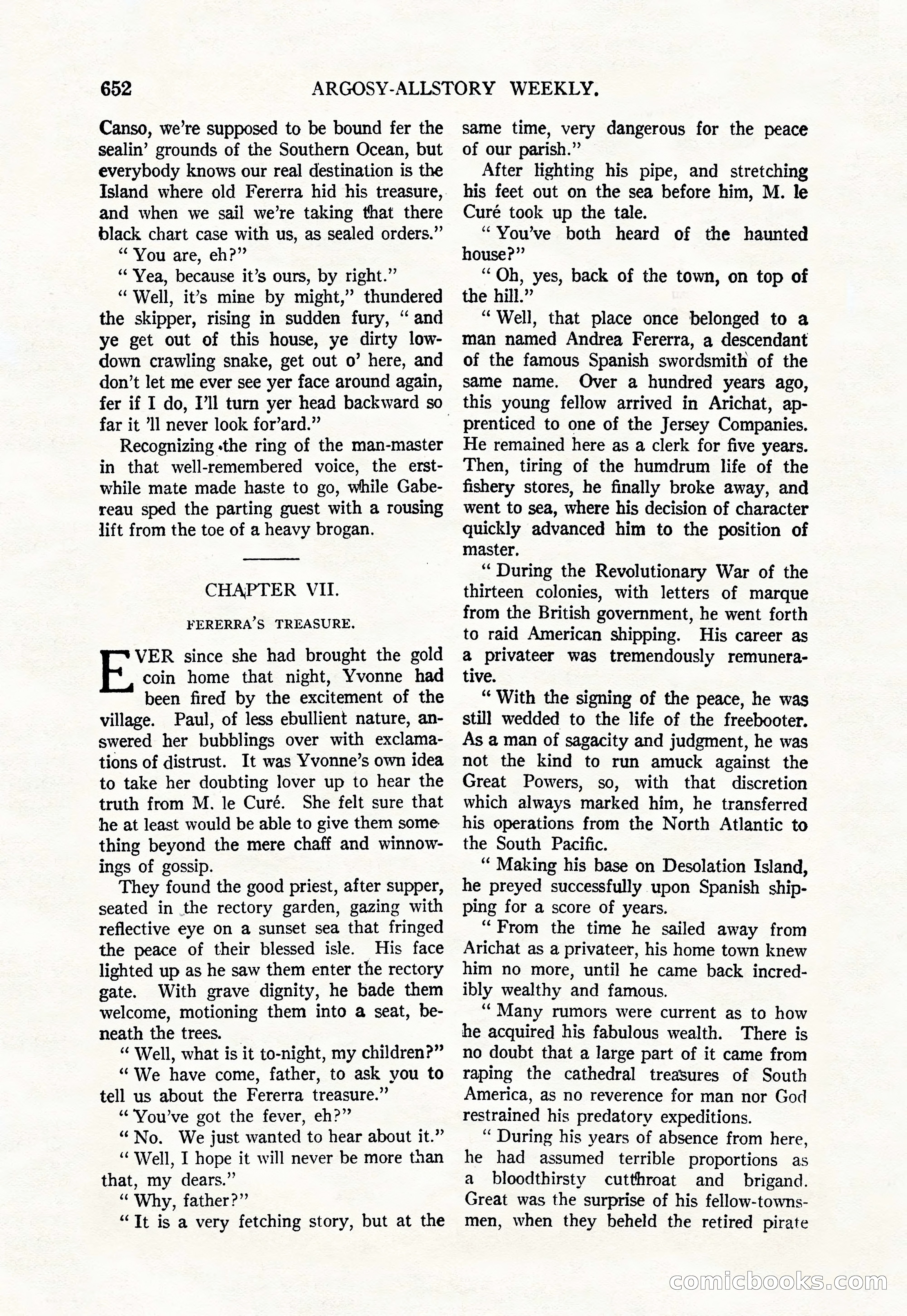 Argosy All-Story Weekly, June 4, 1927 — page 22 of 176