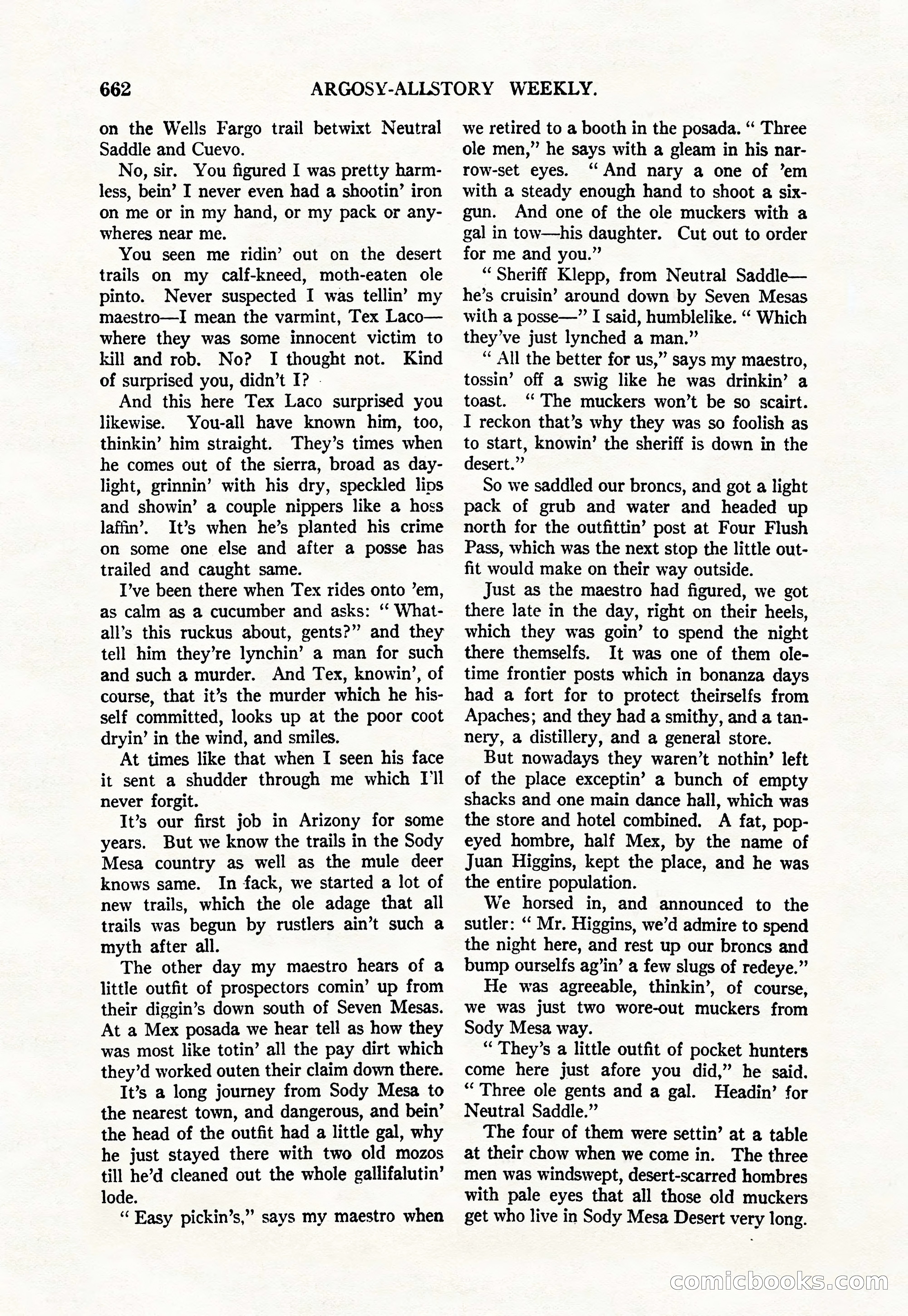 Argosy All-Story Weekly, June 4, 1927 — page 32 of 176
