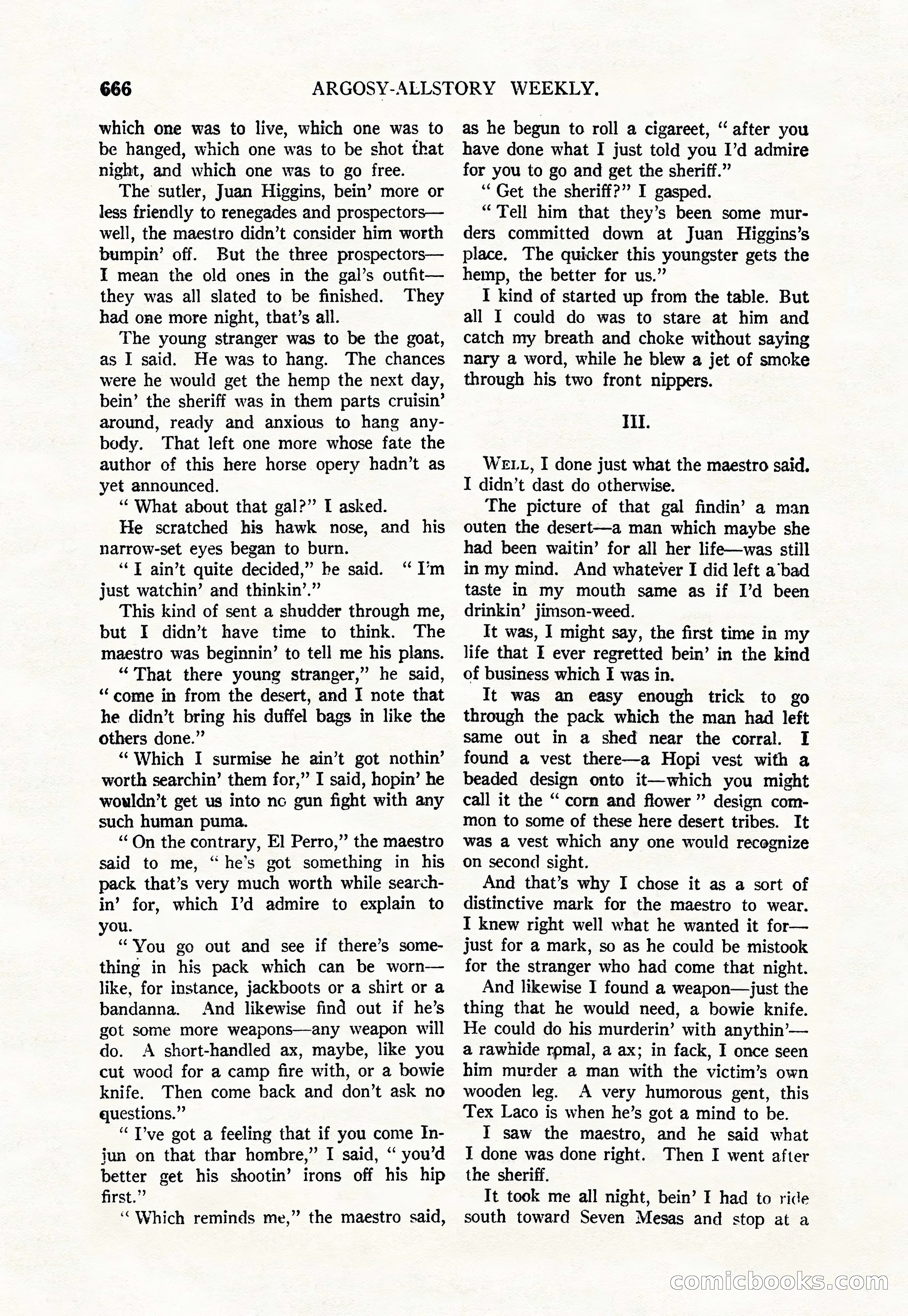 Argosy All-Story Weekly, June 4, 1927 — page 36 of 176