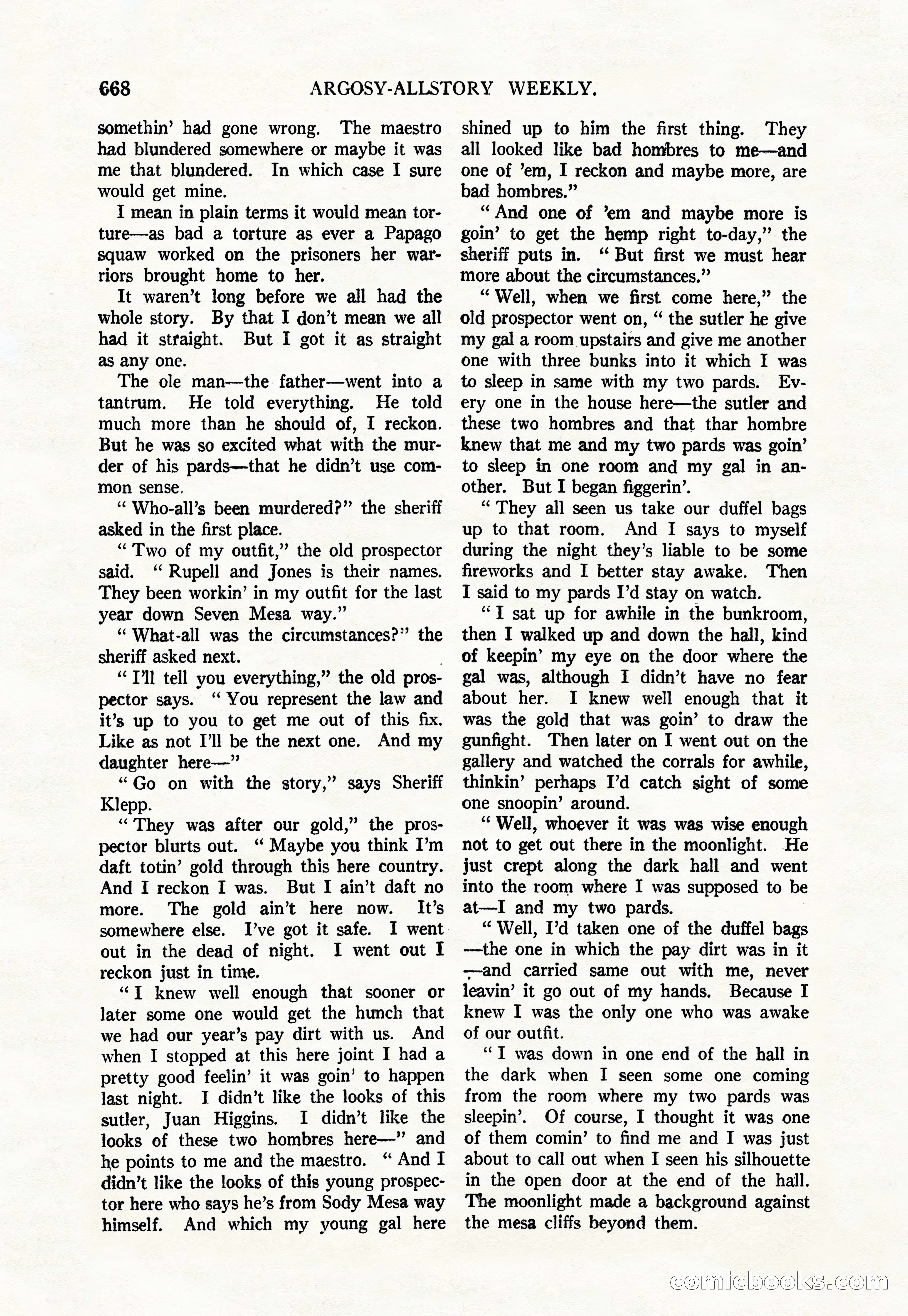 Argosy All-Story Weekly, June 4, 1927 — page 38 of 176