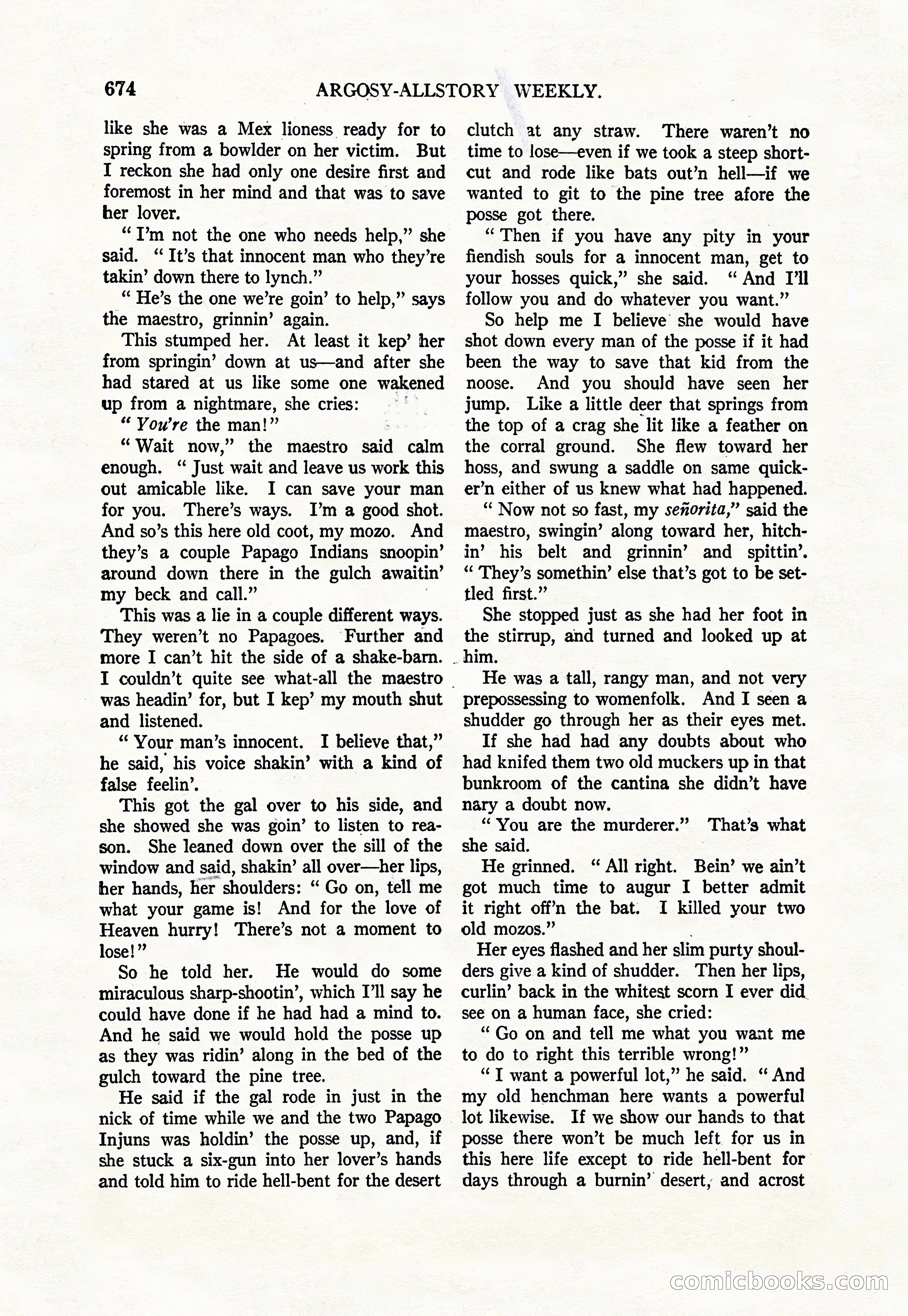 Argosy All-Story Weekly, June 4, 1927 — page 44 of 176
