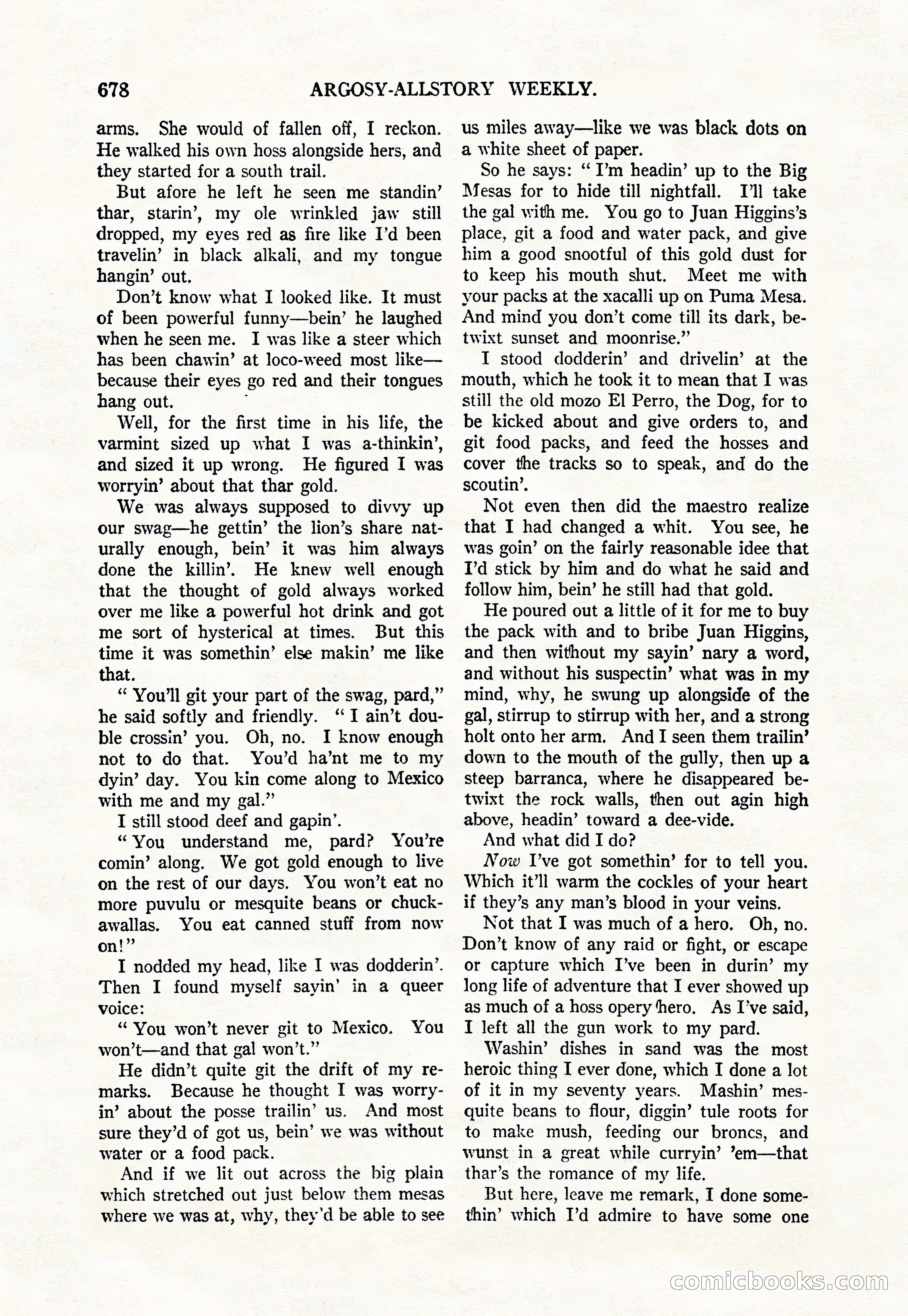 Argosy All-Story Weekly, June 4, 1927 — page 48 of 176