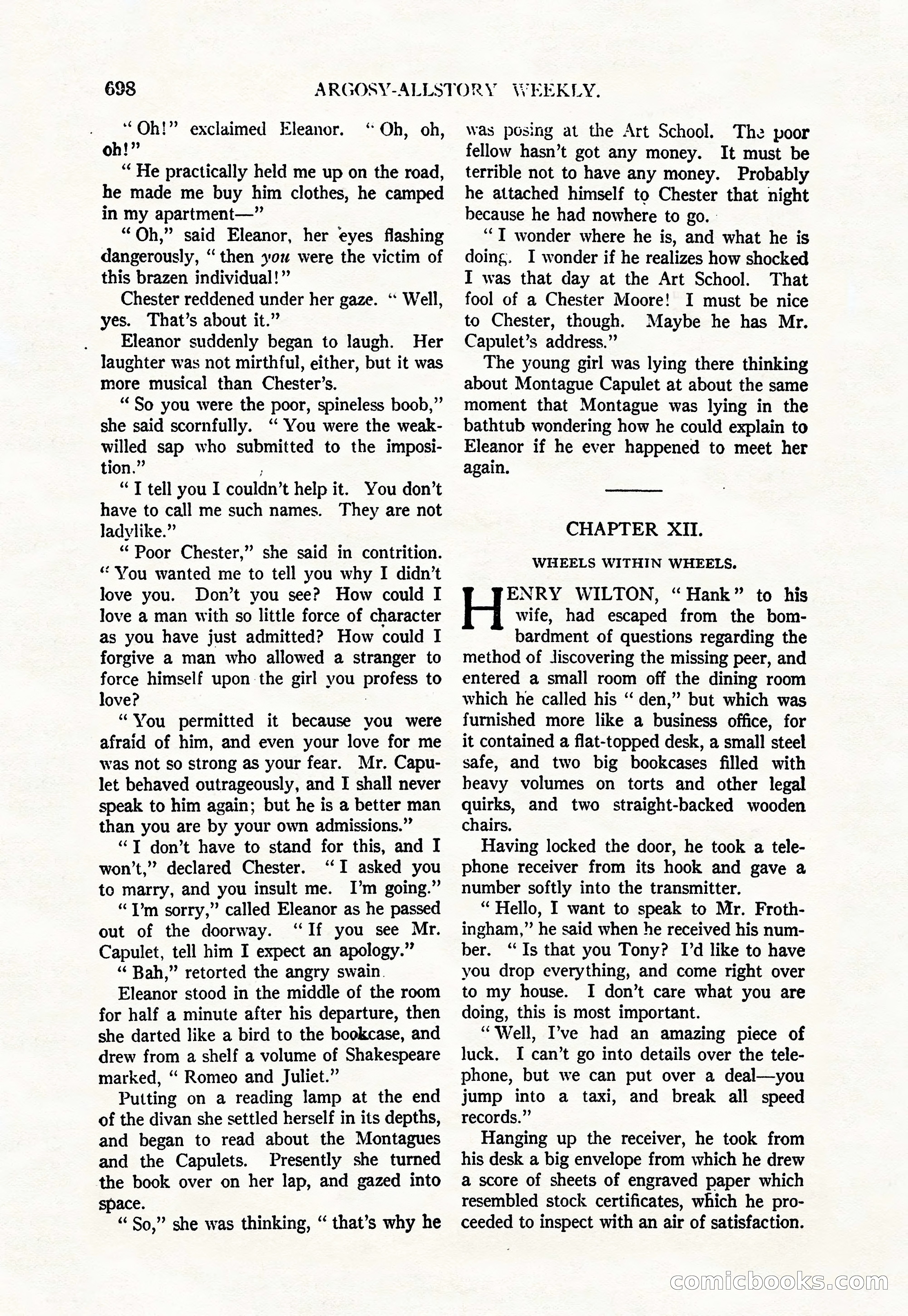 Argosy All-Story Weekly, June 4, 1927 — page 68 of 176