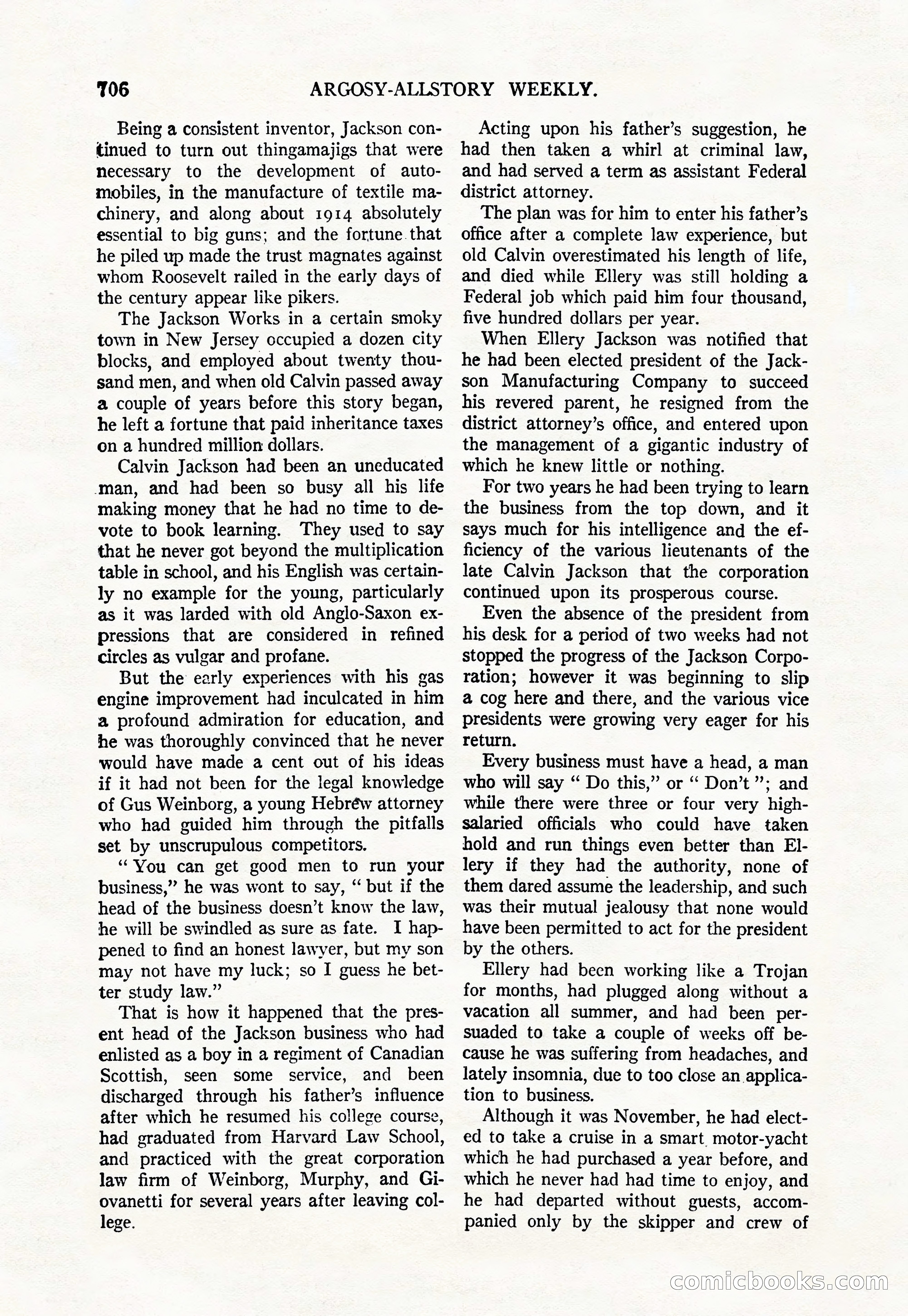 Argosy All-Story Weekly, June 4, 1927 — page 76 of 176