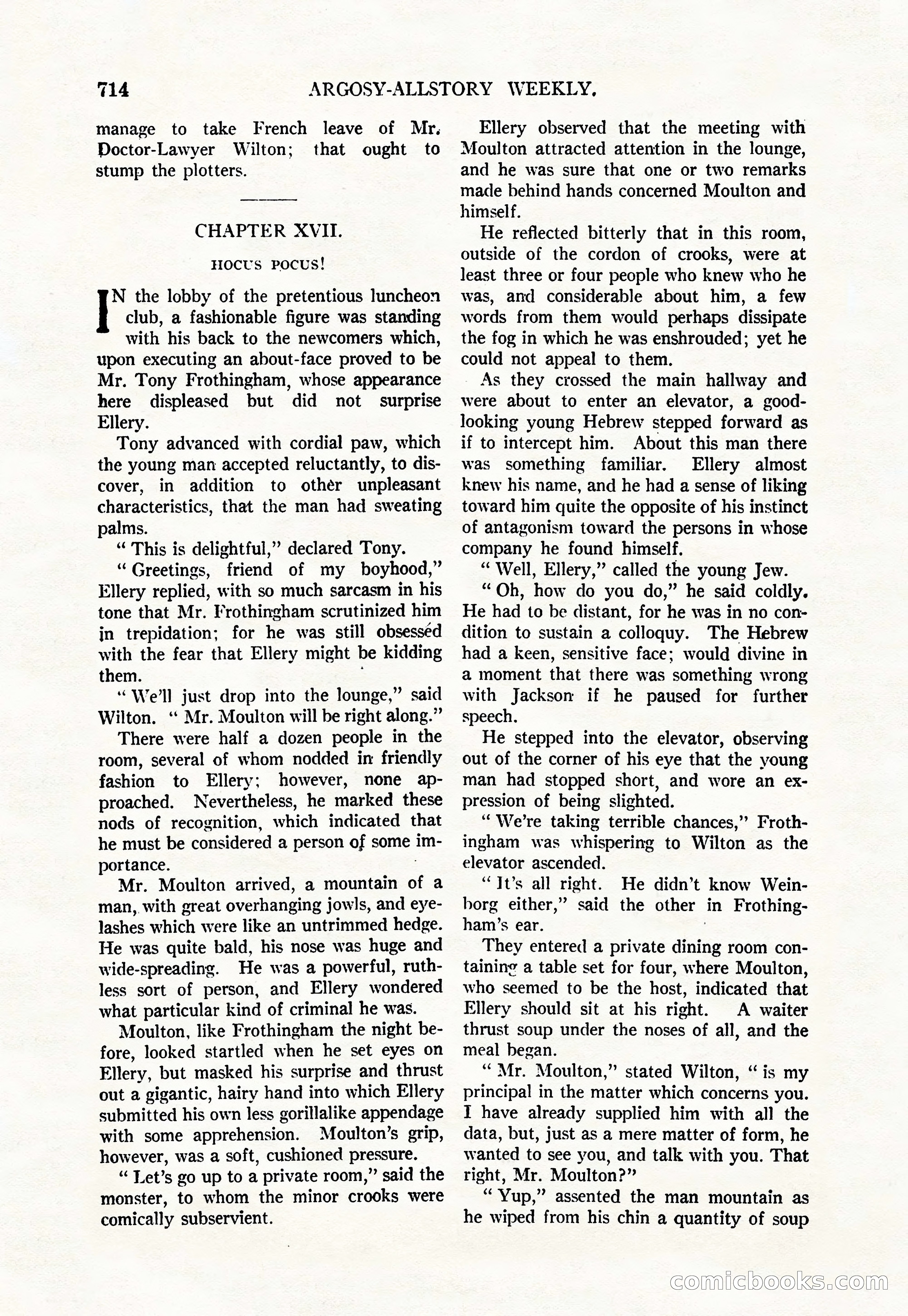 Argosy All-Story Weekly, June 4, 1927 — page 84 of 176