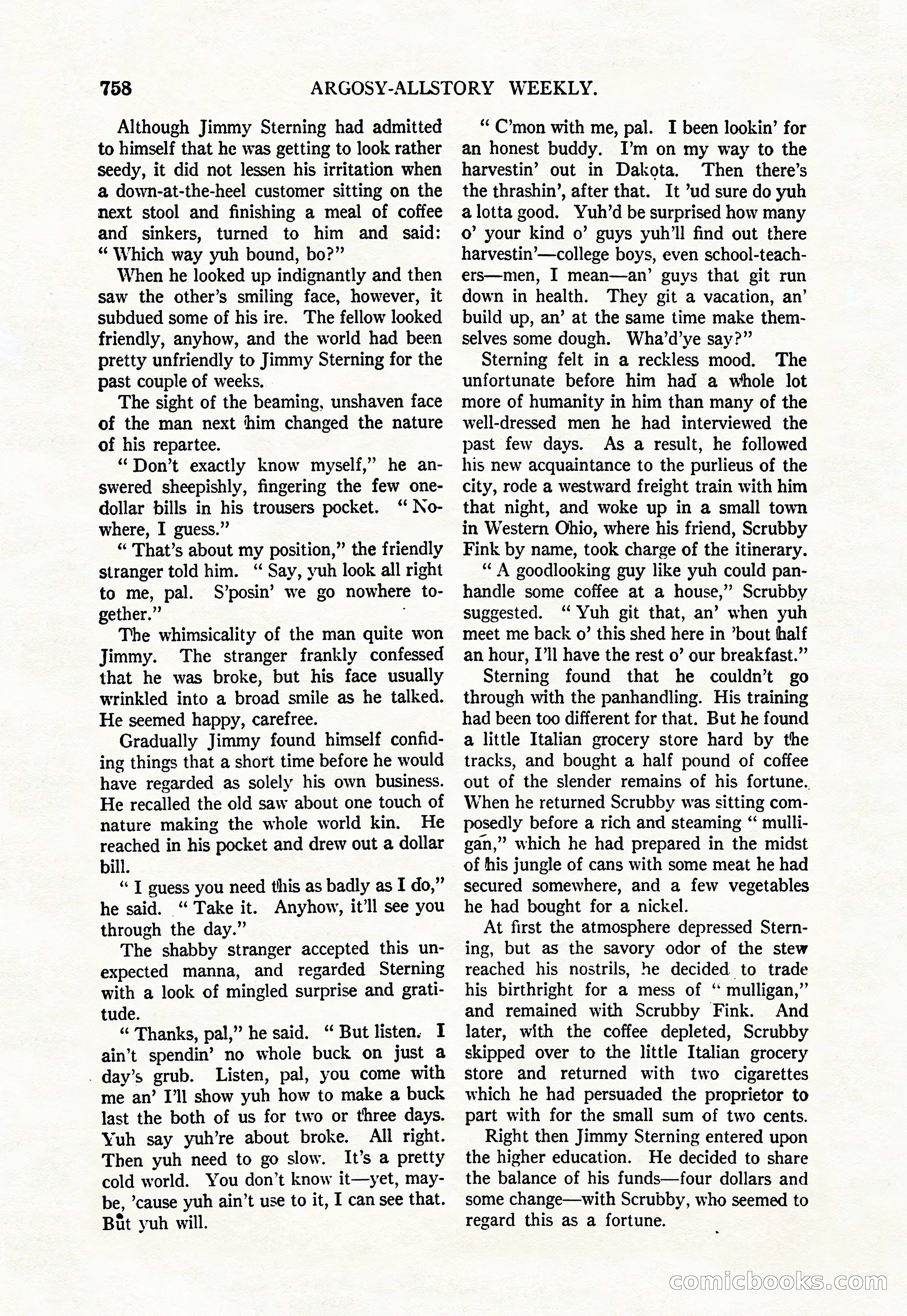 Argosy All-Story Weekly, June 4, 1927 — page 128 of 176