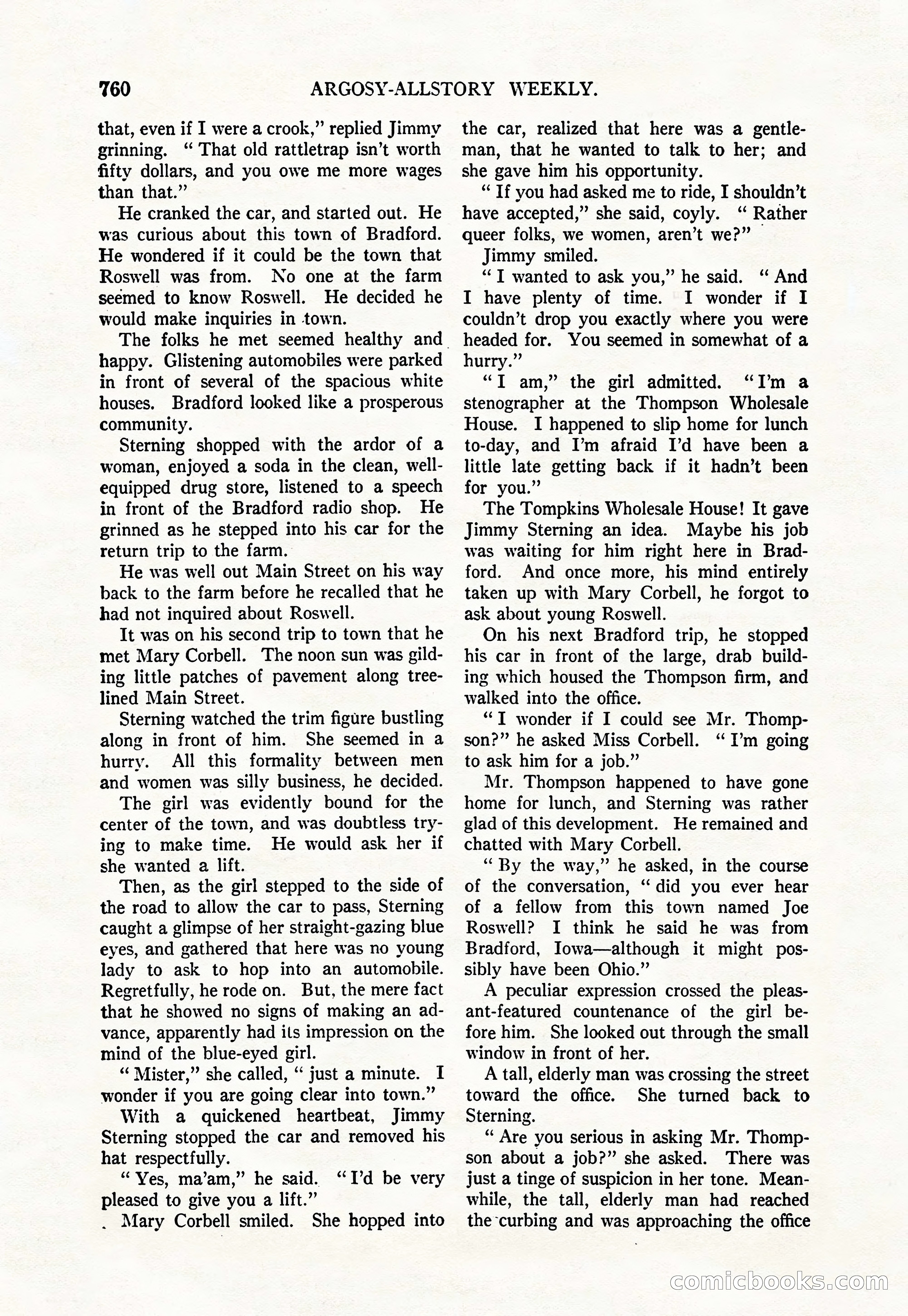 Argosy All-Story Weekly, June 4, 1927 — page 130 of 176