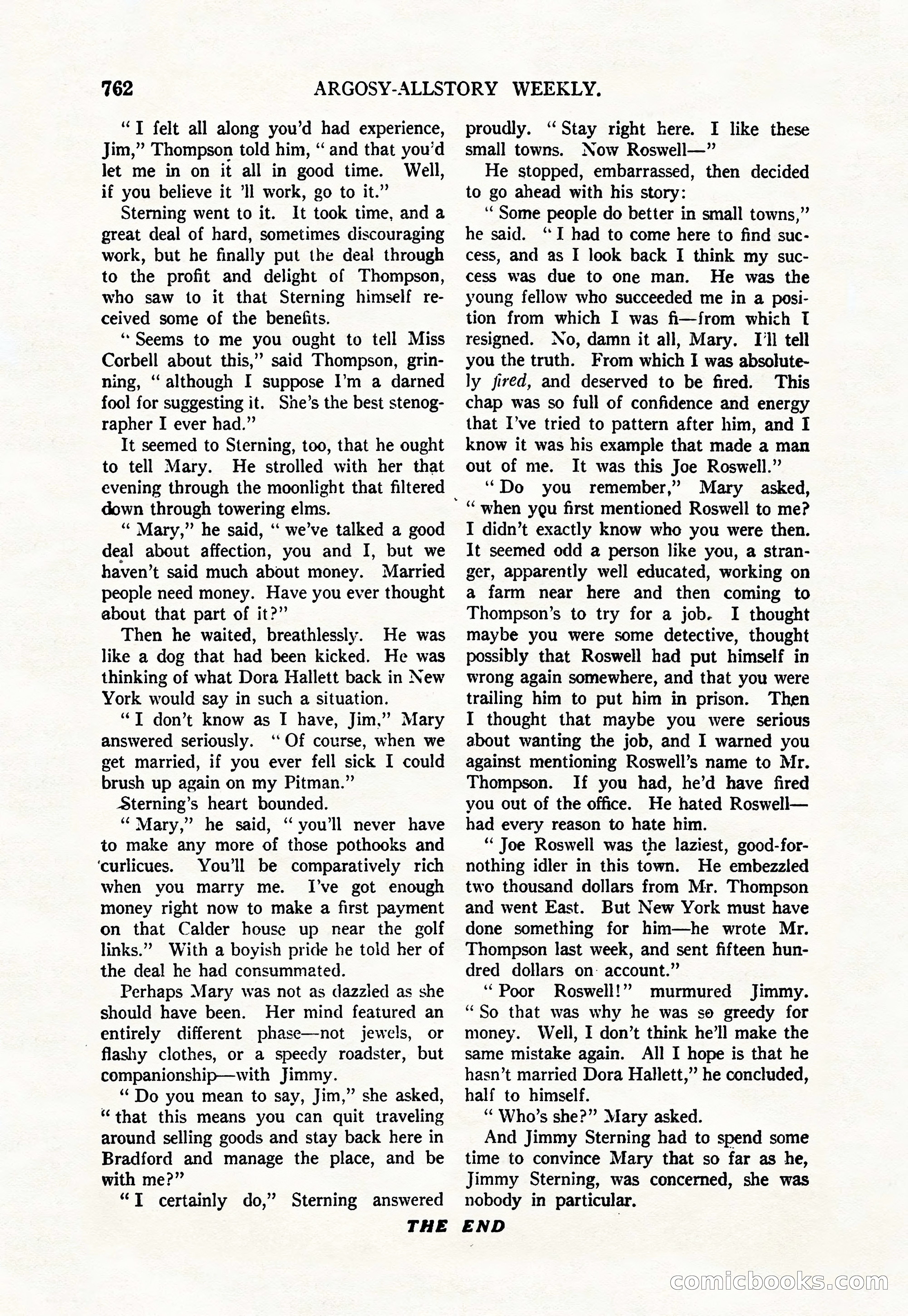 Argosy All-Story Weekly, June 4, 1927 — page 132 of 176