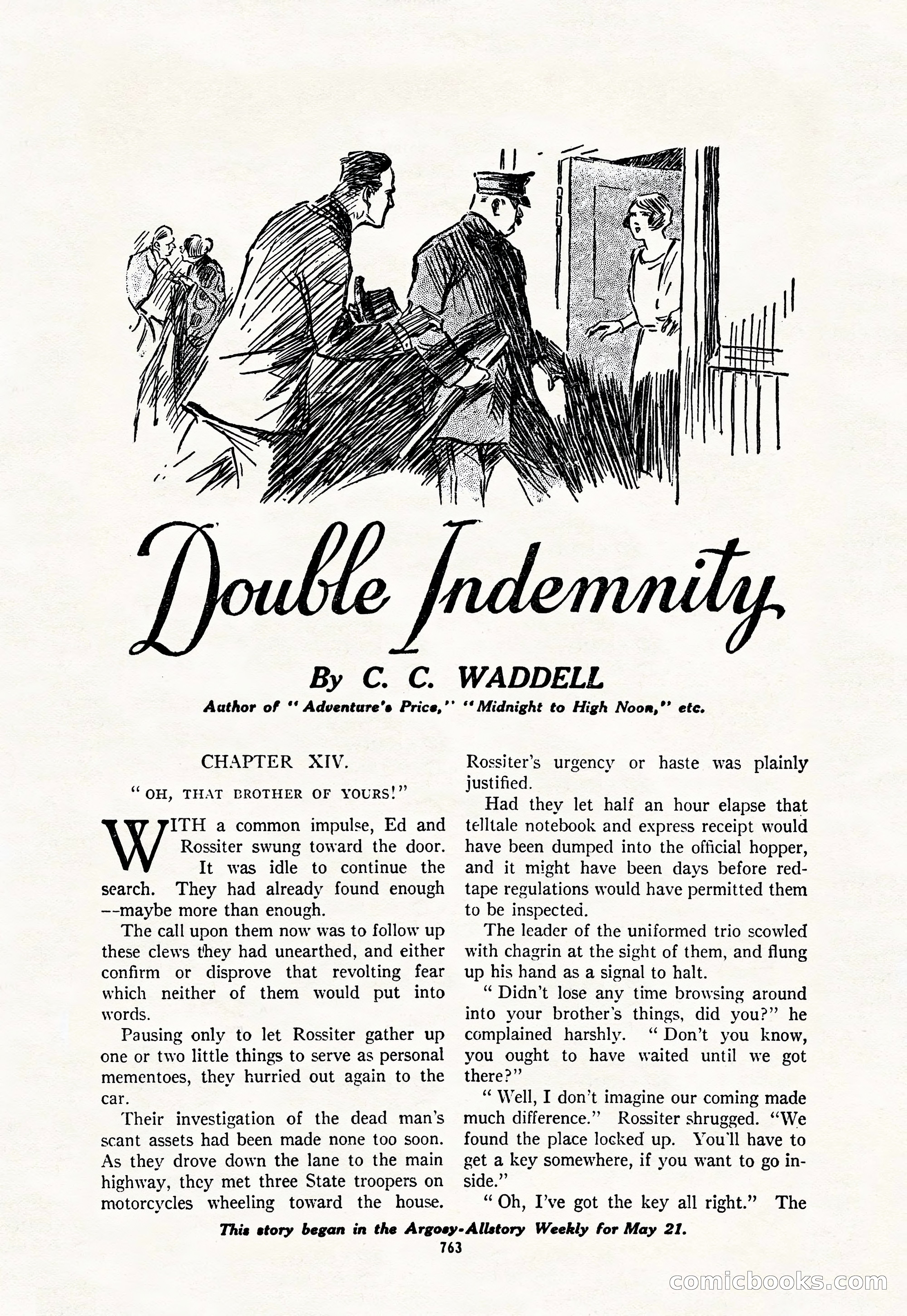 Argosy All-Story Weekly, June 4, 1927 — page 133 of 176