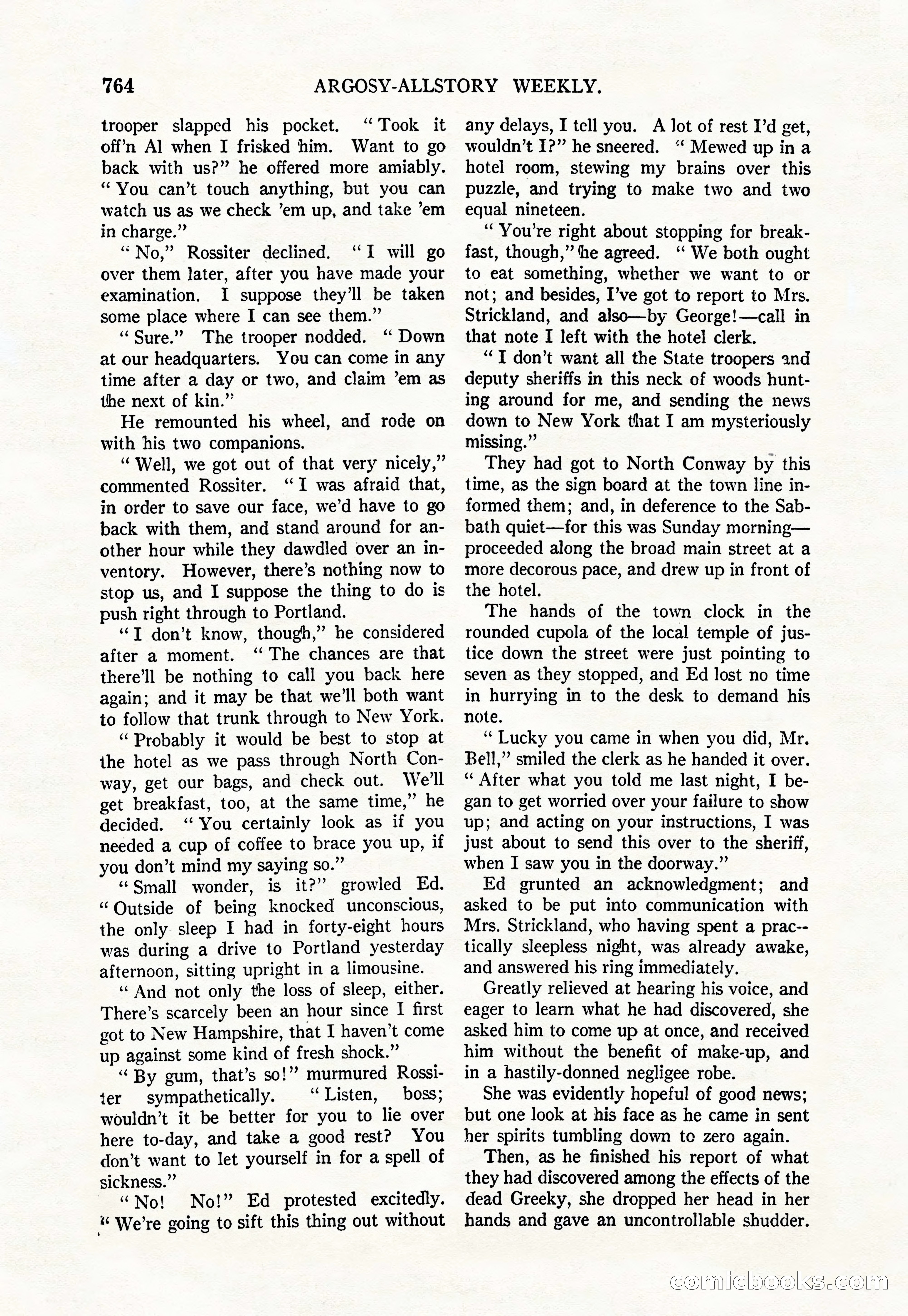 Argosy All-Story Weekly, June 4, 1927 — page 134 of 176