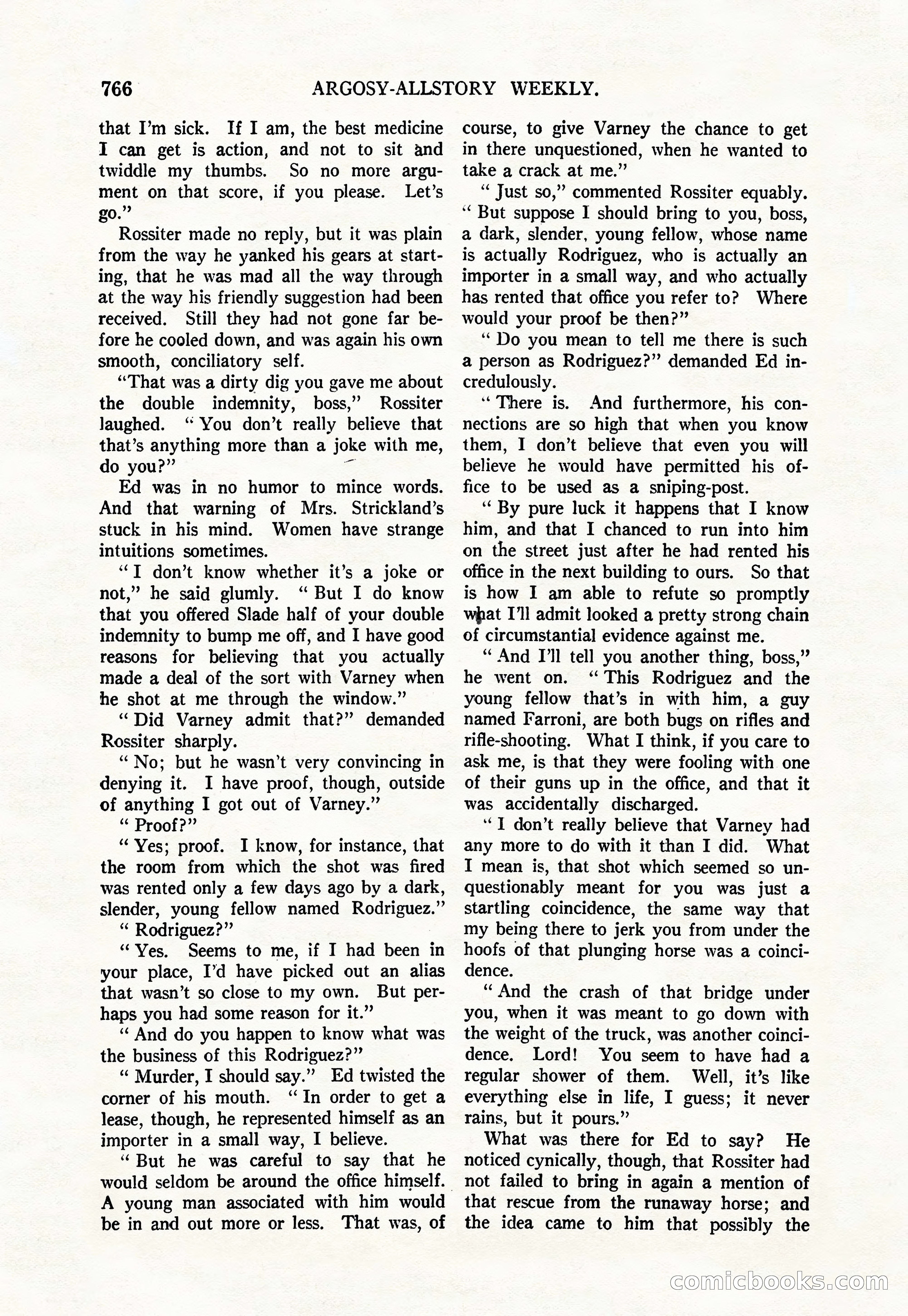 Argosy All-Story Weekly, June 4, 1927 — page 136 of 176