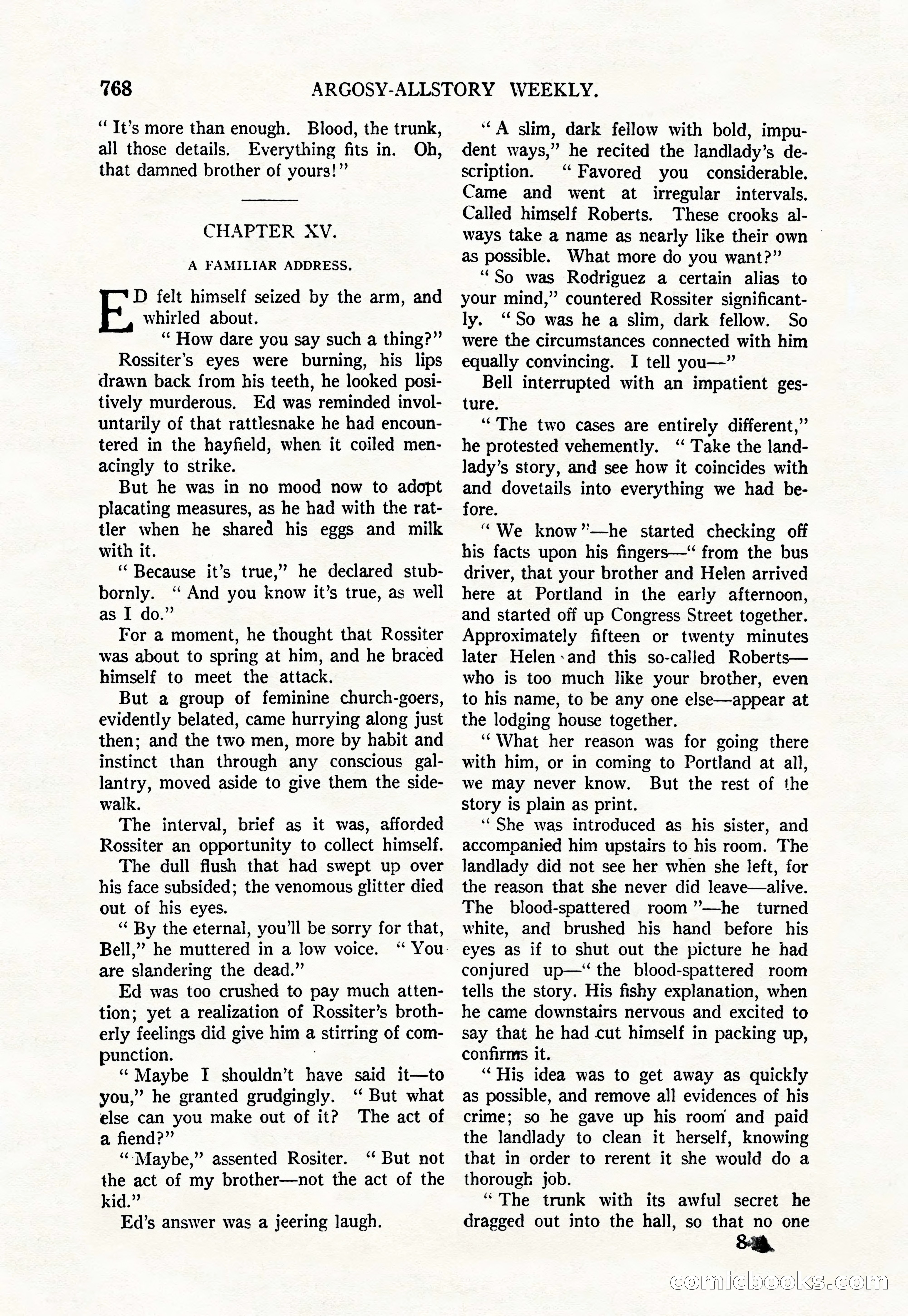 Argosy All-Story Weekly, June 4, 1927 — page 138 of 176