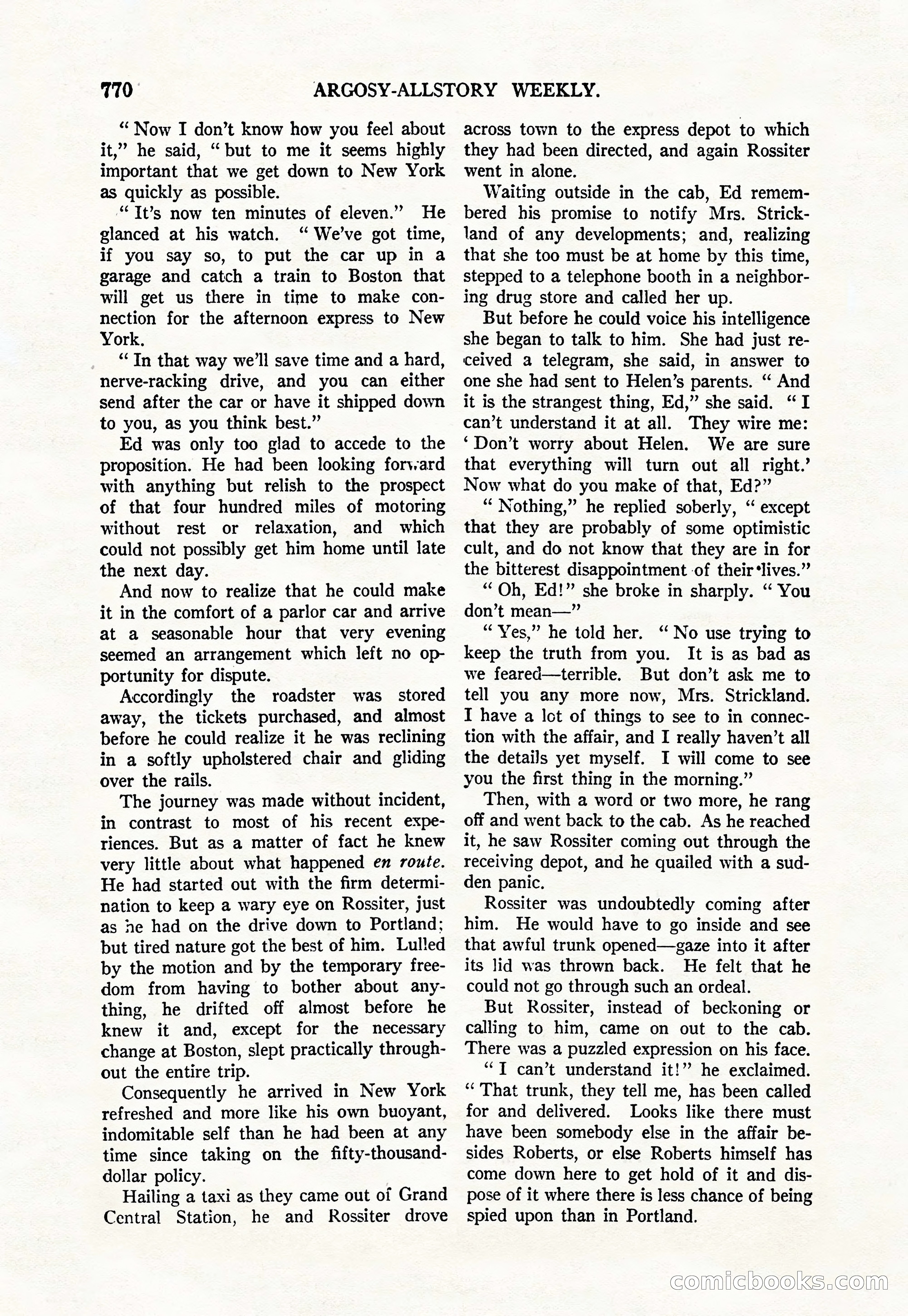 Argosy All-Story Weekly, June 4, 1927 — page 140 of 176