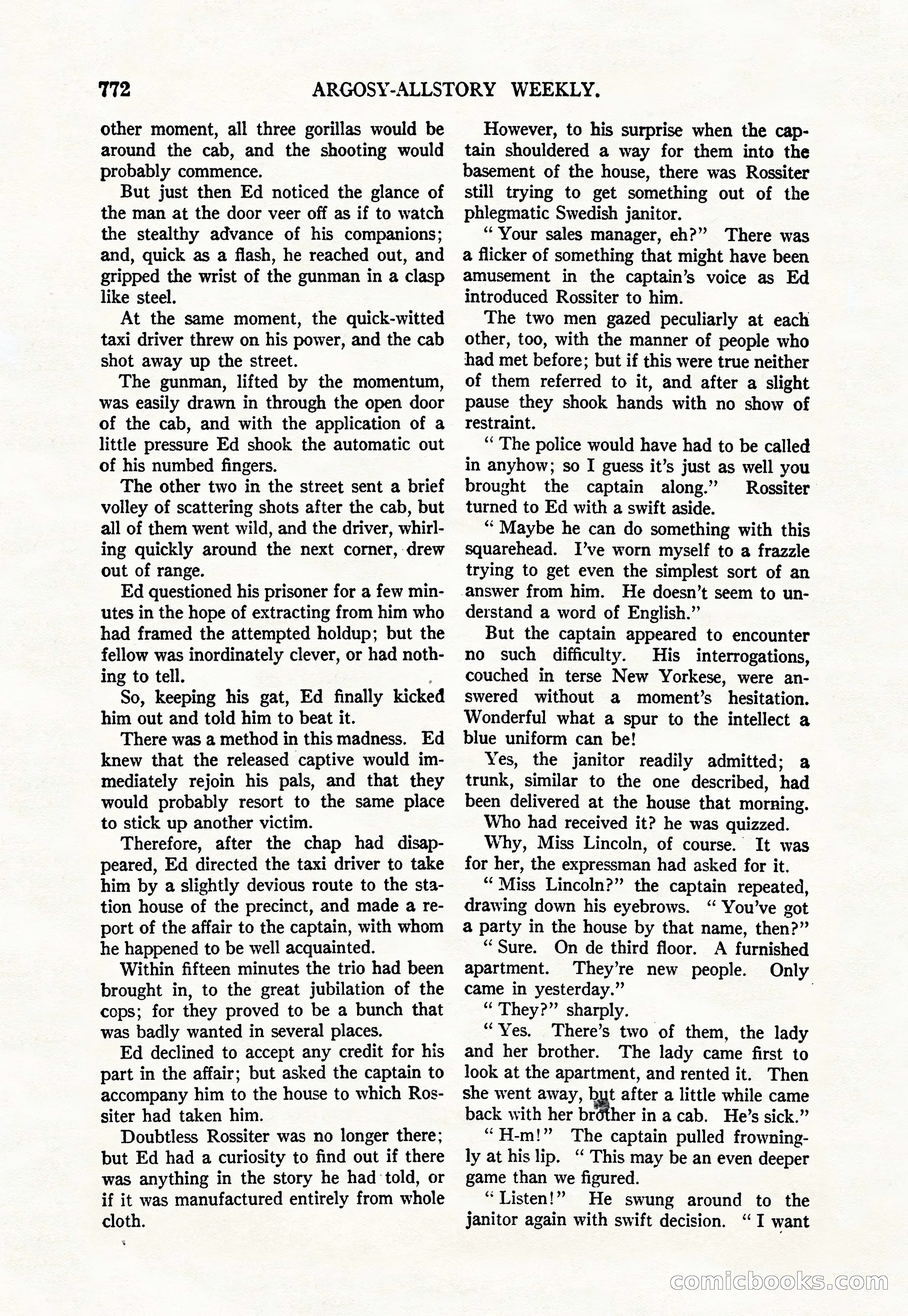 Argosy All-Story Weekly, June 4, 1927 — page 142 of 176