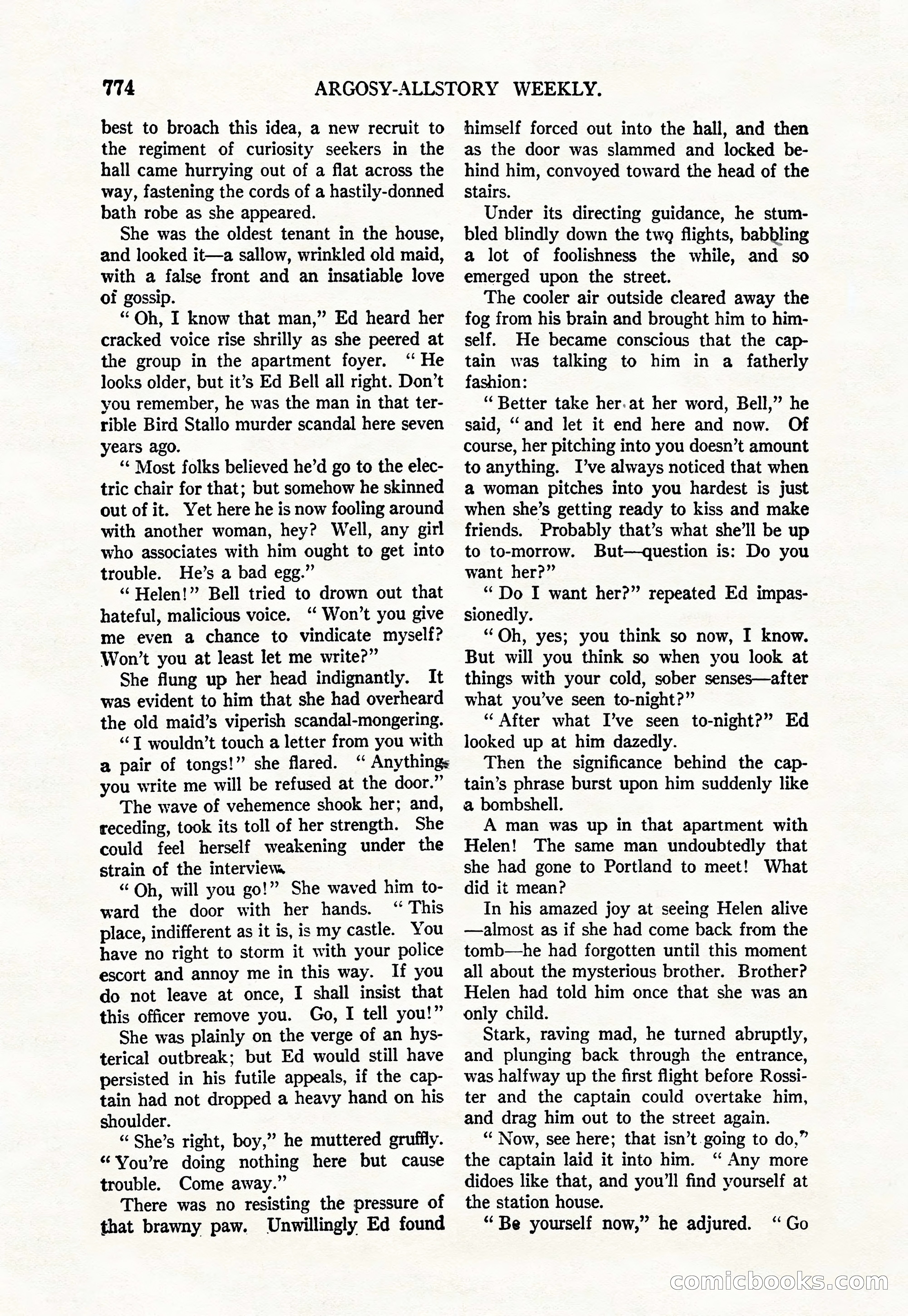Argosy All-Story Weekly, June 4, 1927 — page 144 of 176