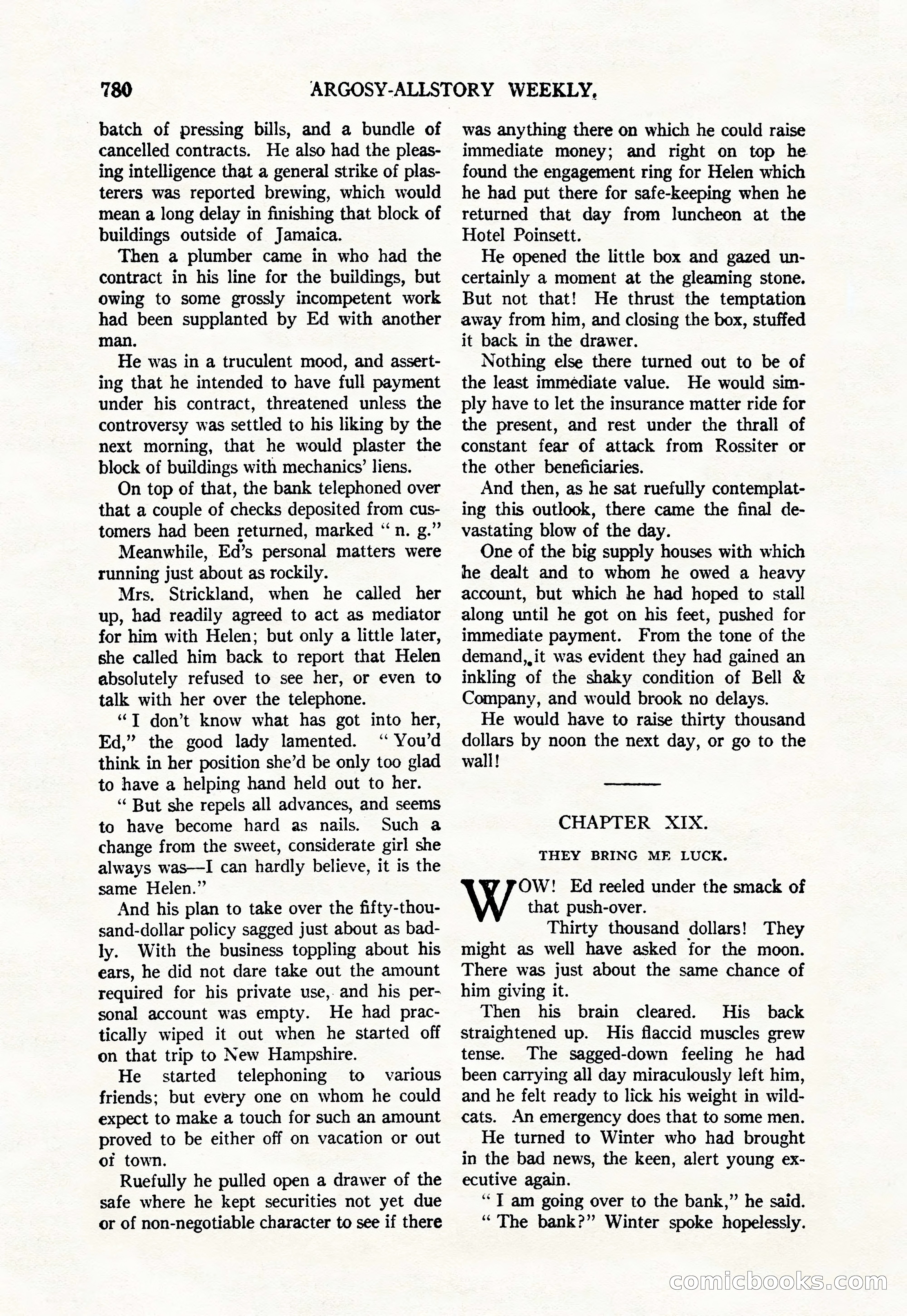 Argosy All-Story Weekly, June 4, 1927 — page 150 of 176