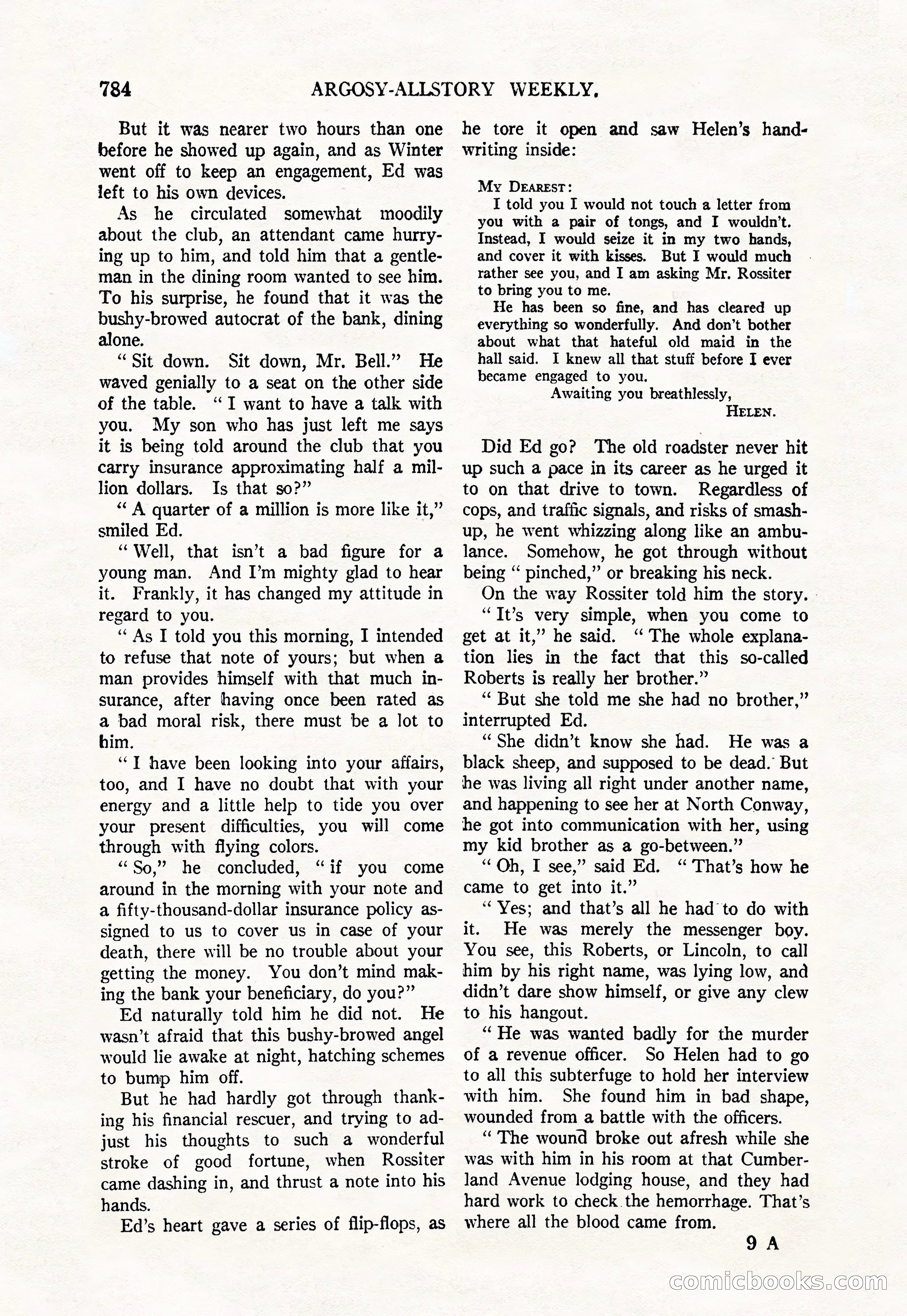 Argosy All-Story Weekly, June 4, 1927 — page 154 of 176