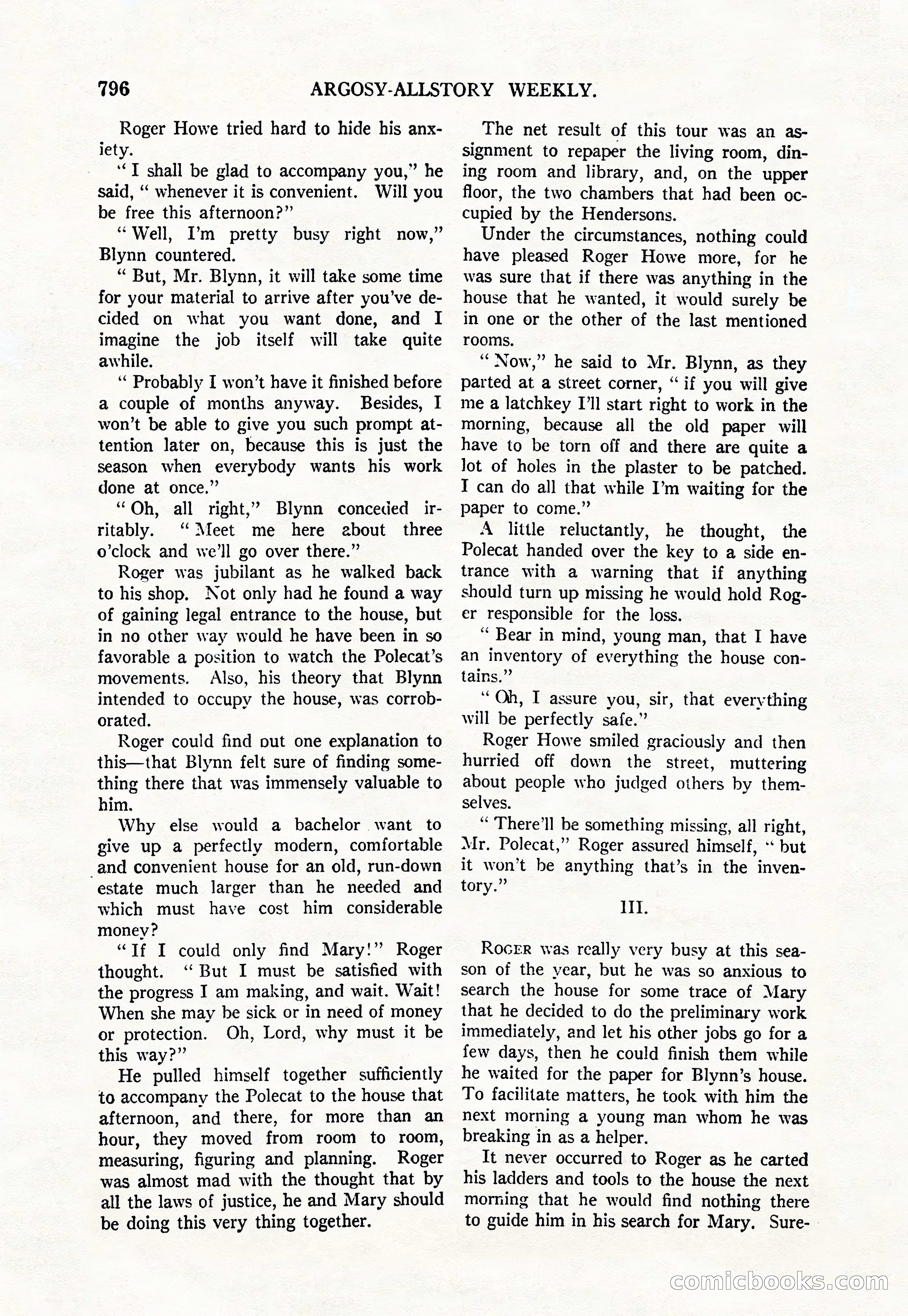 Argosy All-Story Weekly, June 4, 1927 — page 166 of 176