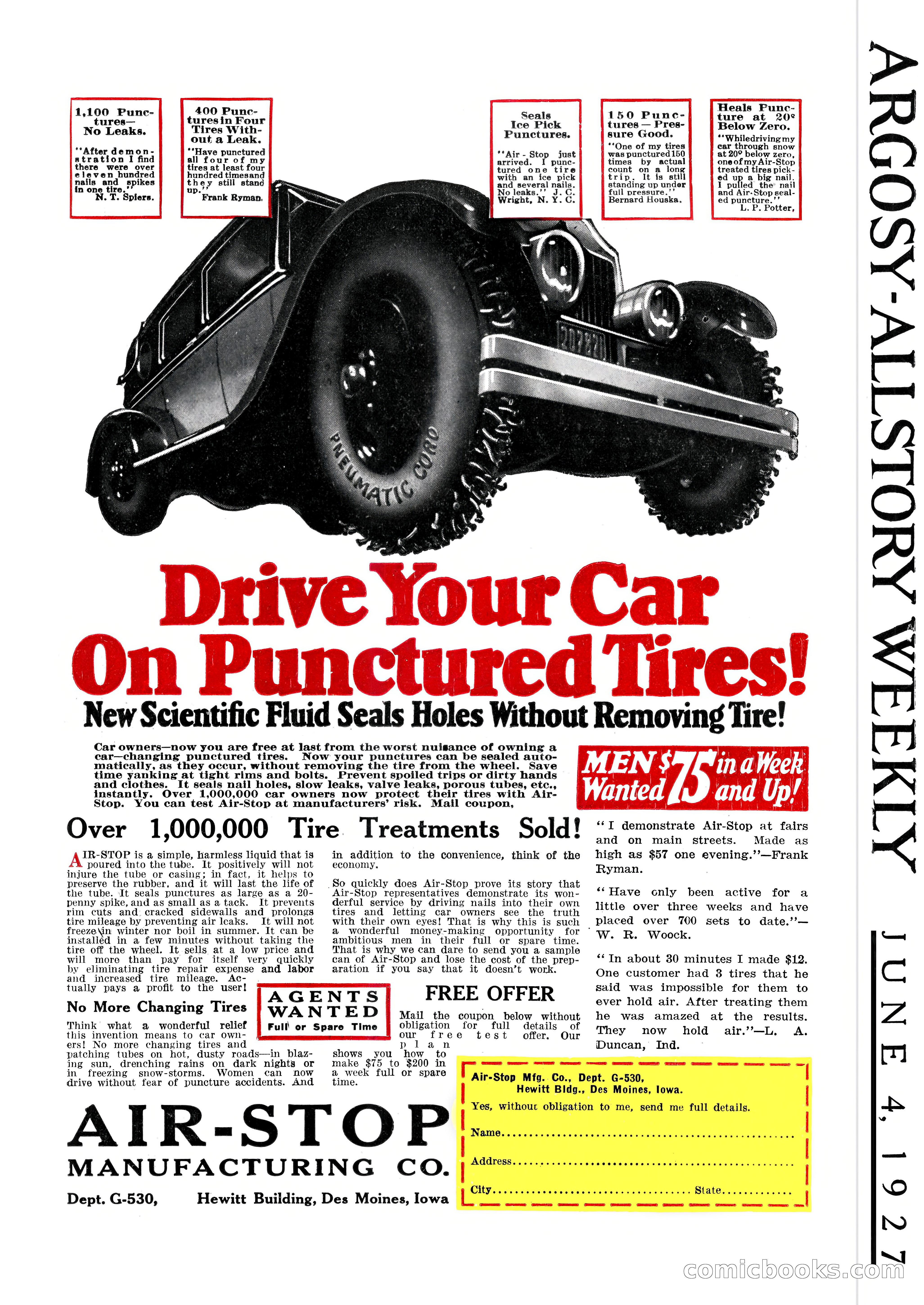 Argosy All-Story Weekly, June 4, 1927 — page 176 of 176