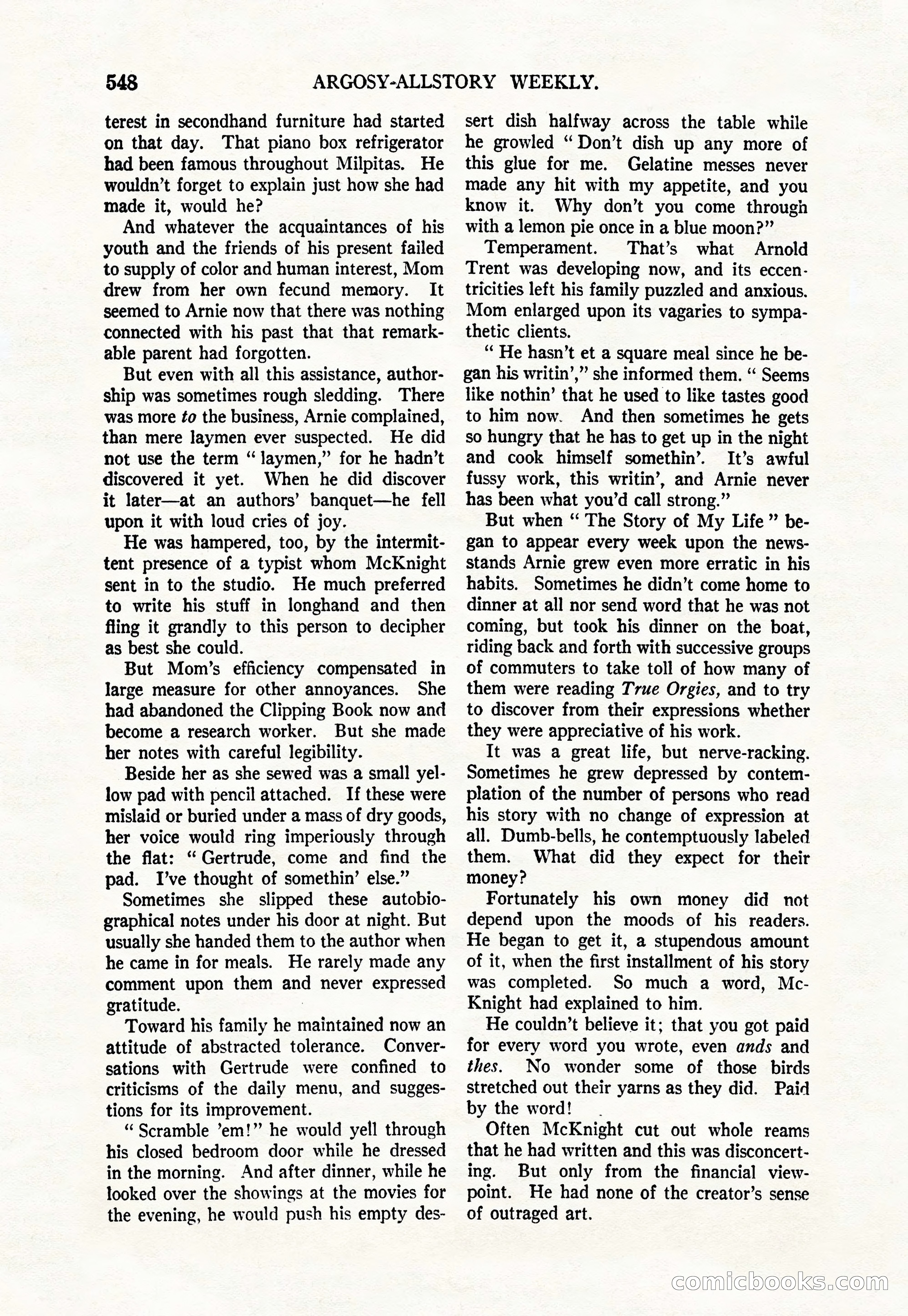 Argosy All-Story Weekly, March 17, 1928 — page 70 of 164