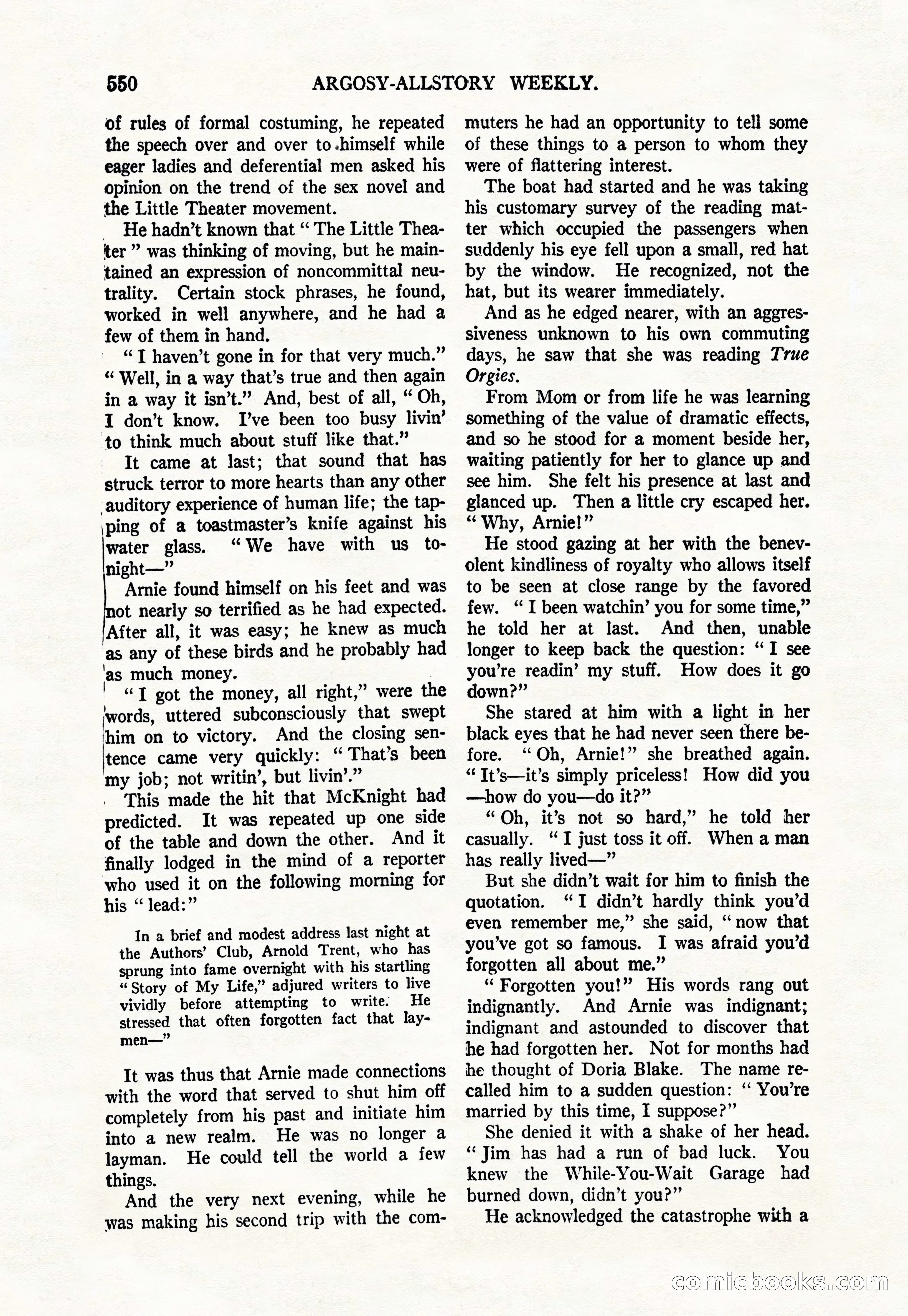 Argosy All-Story Weekly, March 17, 1928 — page 72 of 164