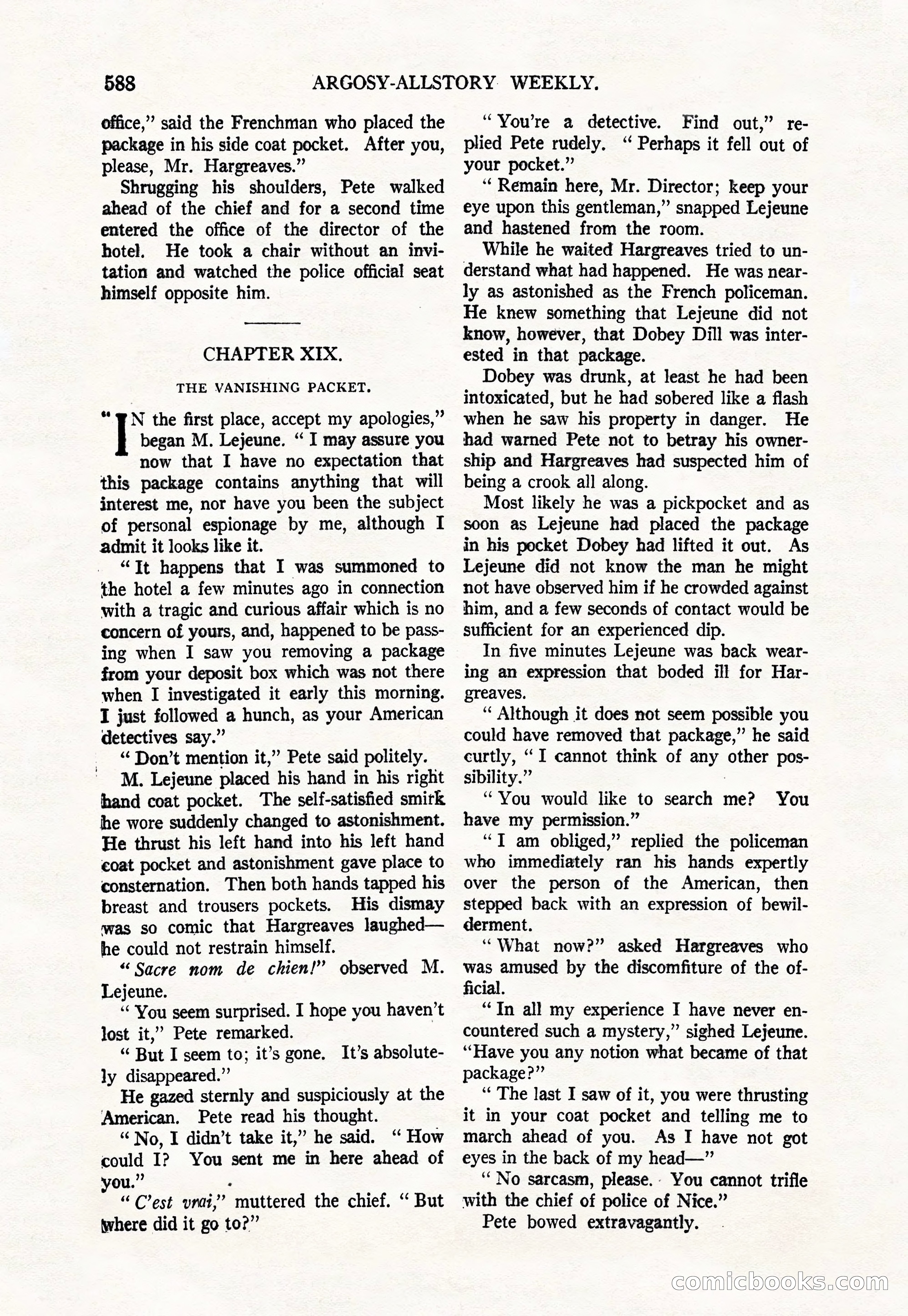 Argosy All-Story Weekly, March 17, 1928 — page 110 of 164