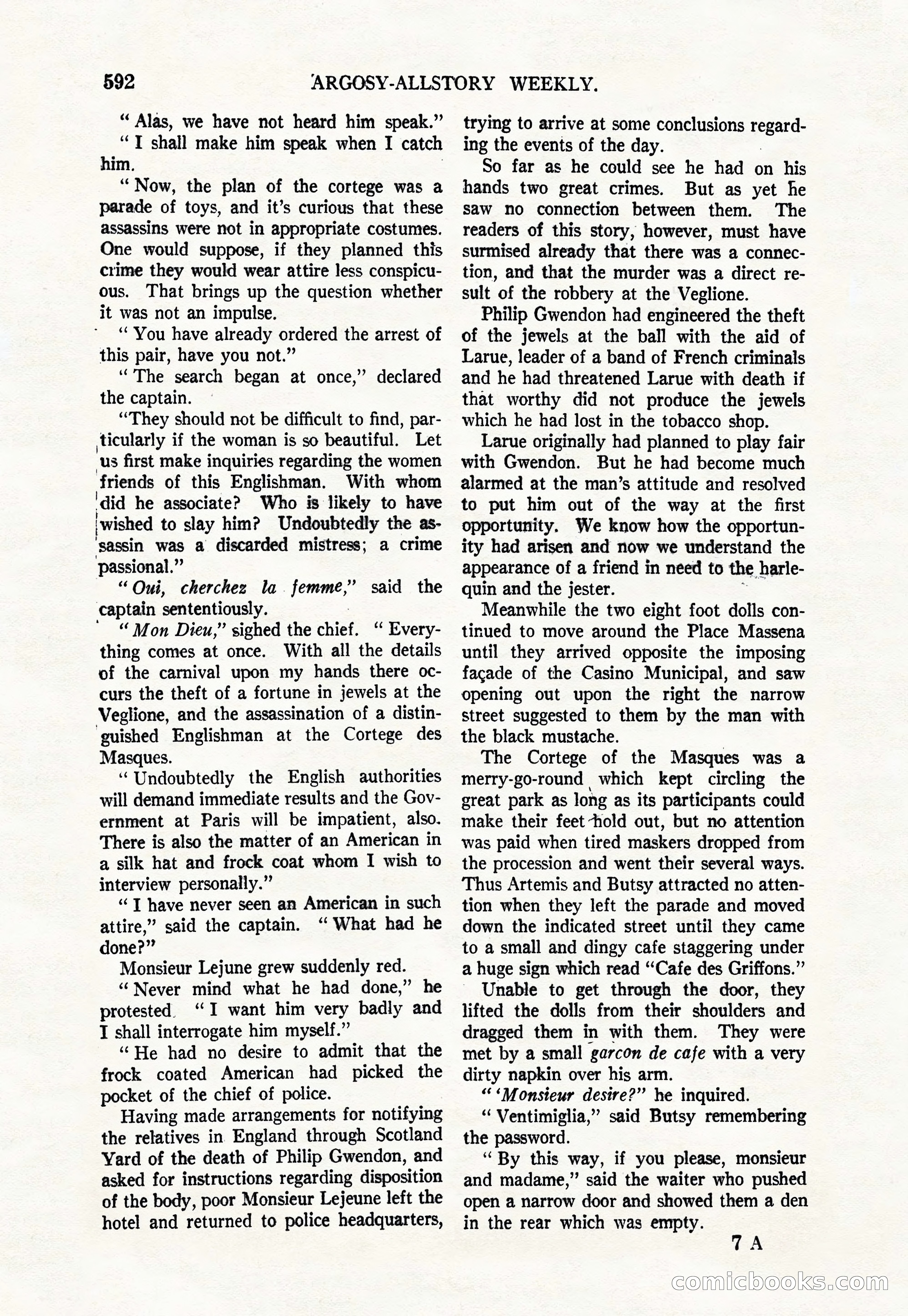 Argosy All-Story Weekly, March 17, 1928 — page 114 of 164
