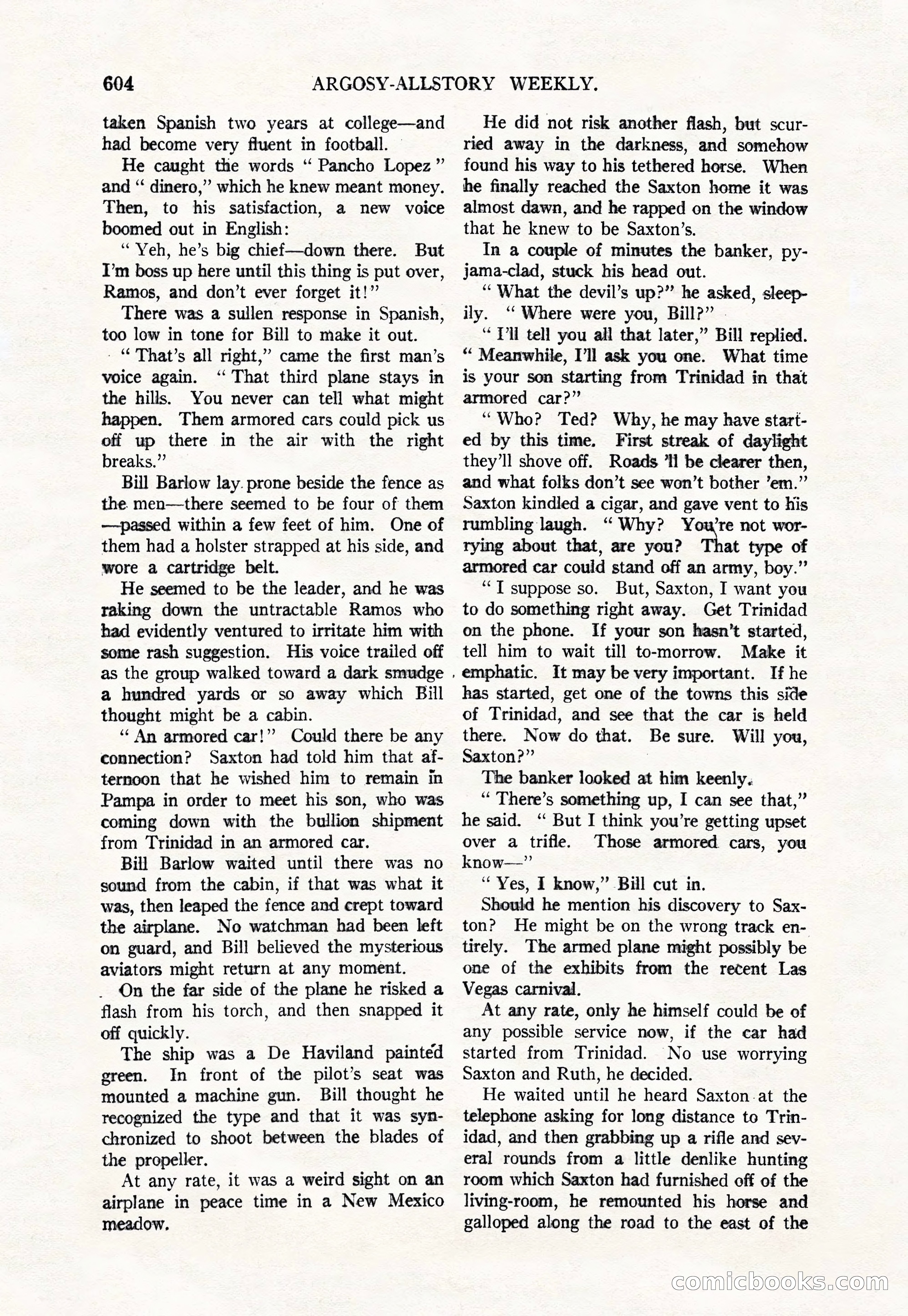 Argosy All-Story Weekly, March 17, 1928 — page 126 of 164