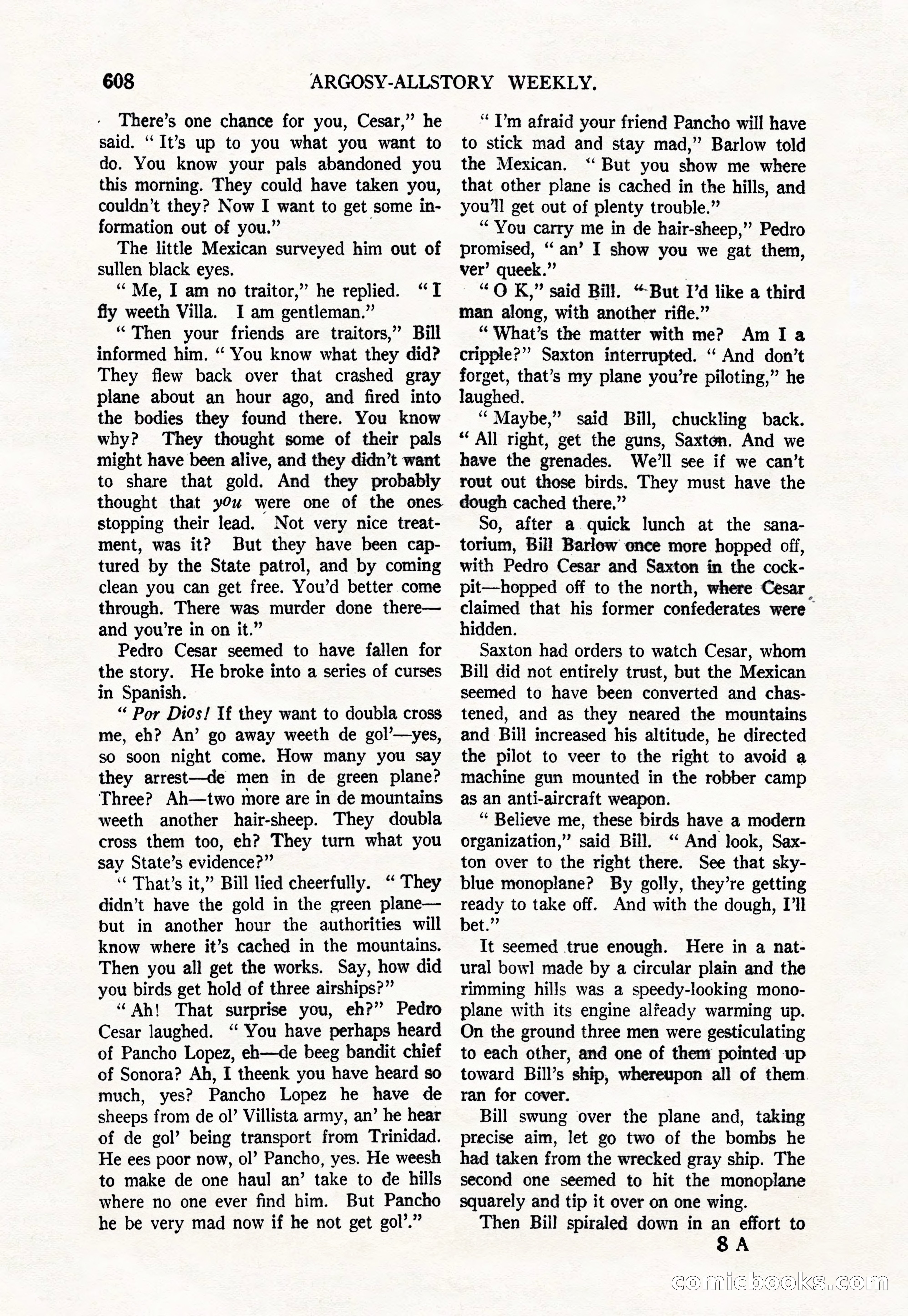 Argosy All-Story Weekly, March 17, 1928 — page 130 of 164