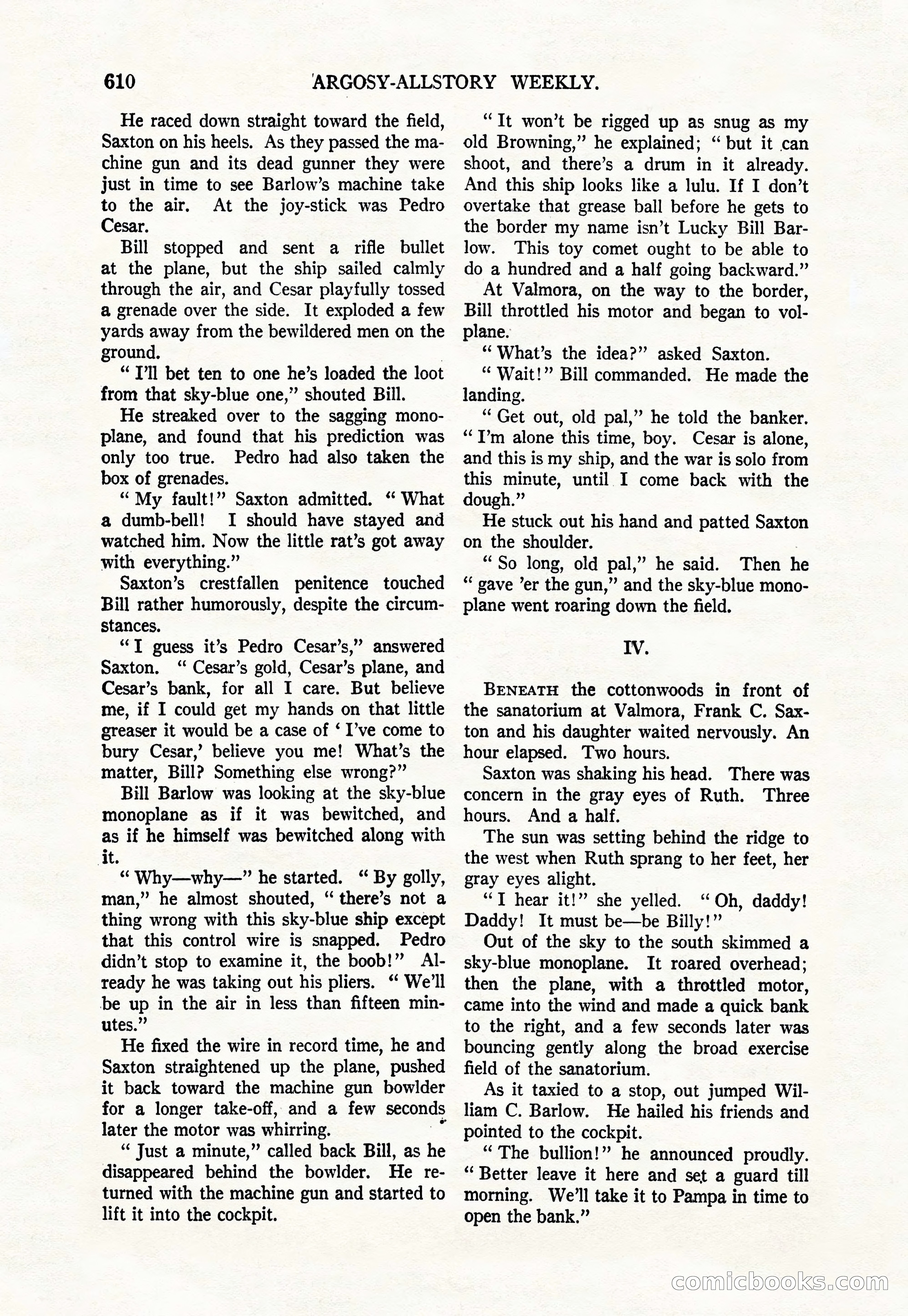 Argosy All-Story Weekly, March 17, 1928 — page 132 of 164