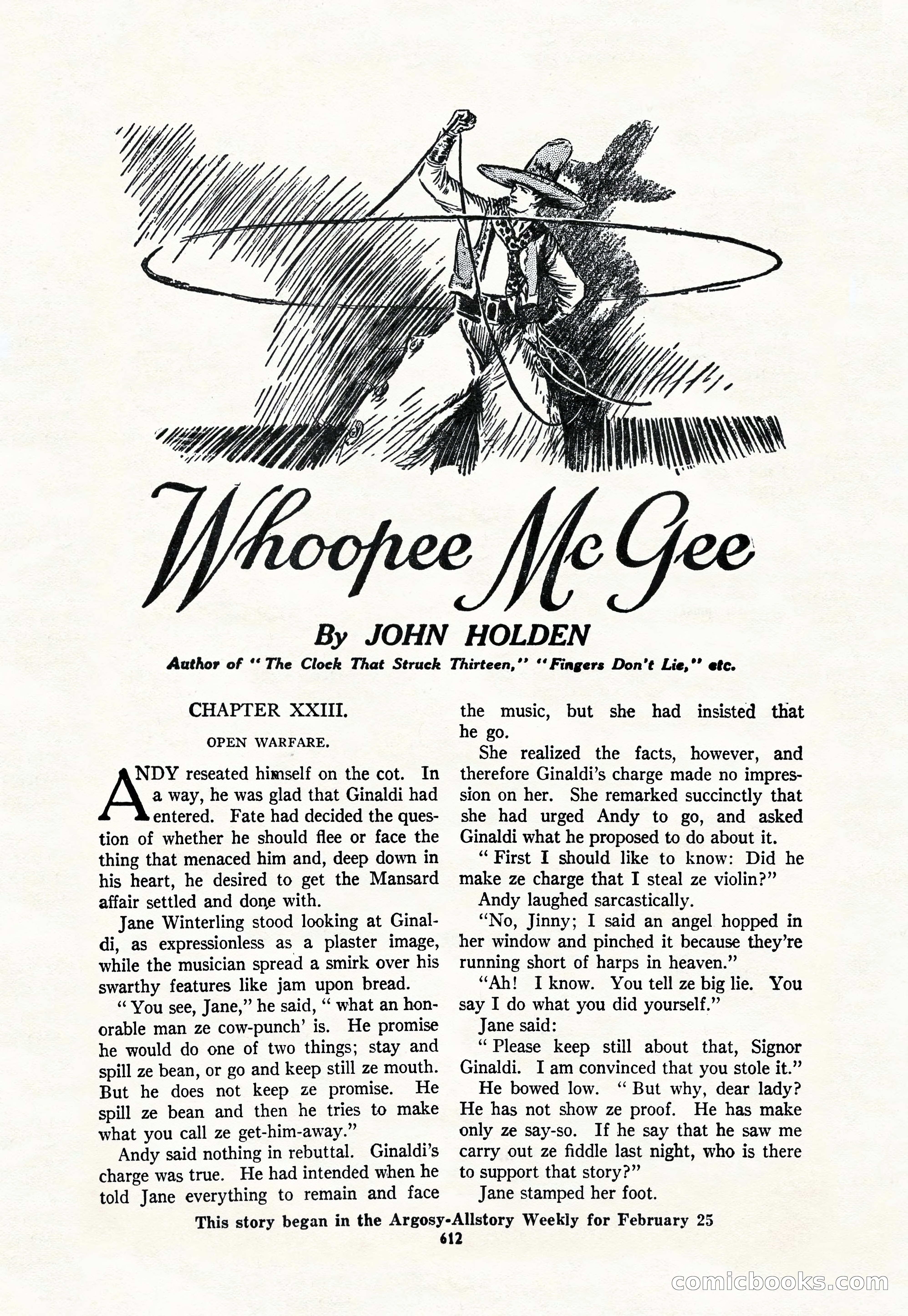 Argosy All-Story Weekly, March 17, 1928 — page 134 of 164