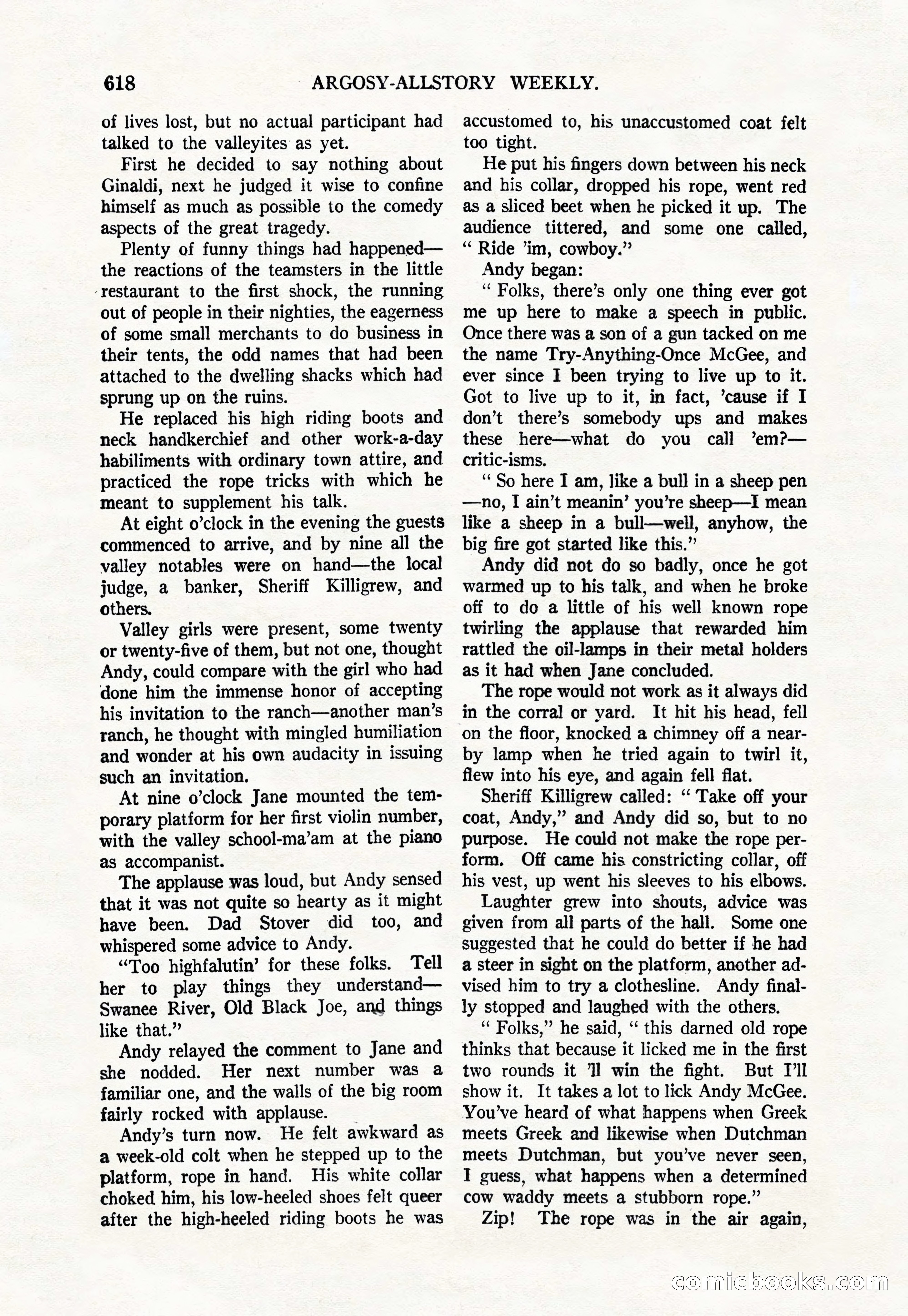 Argosy All-Story Weekly, March 17, 1928 — page 140 of 164