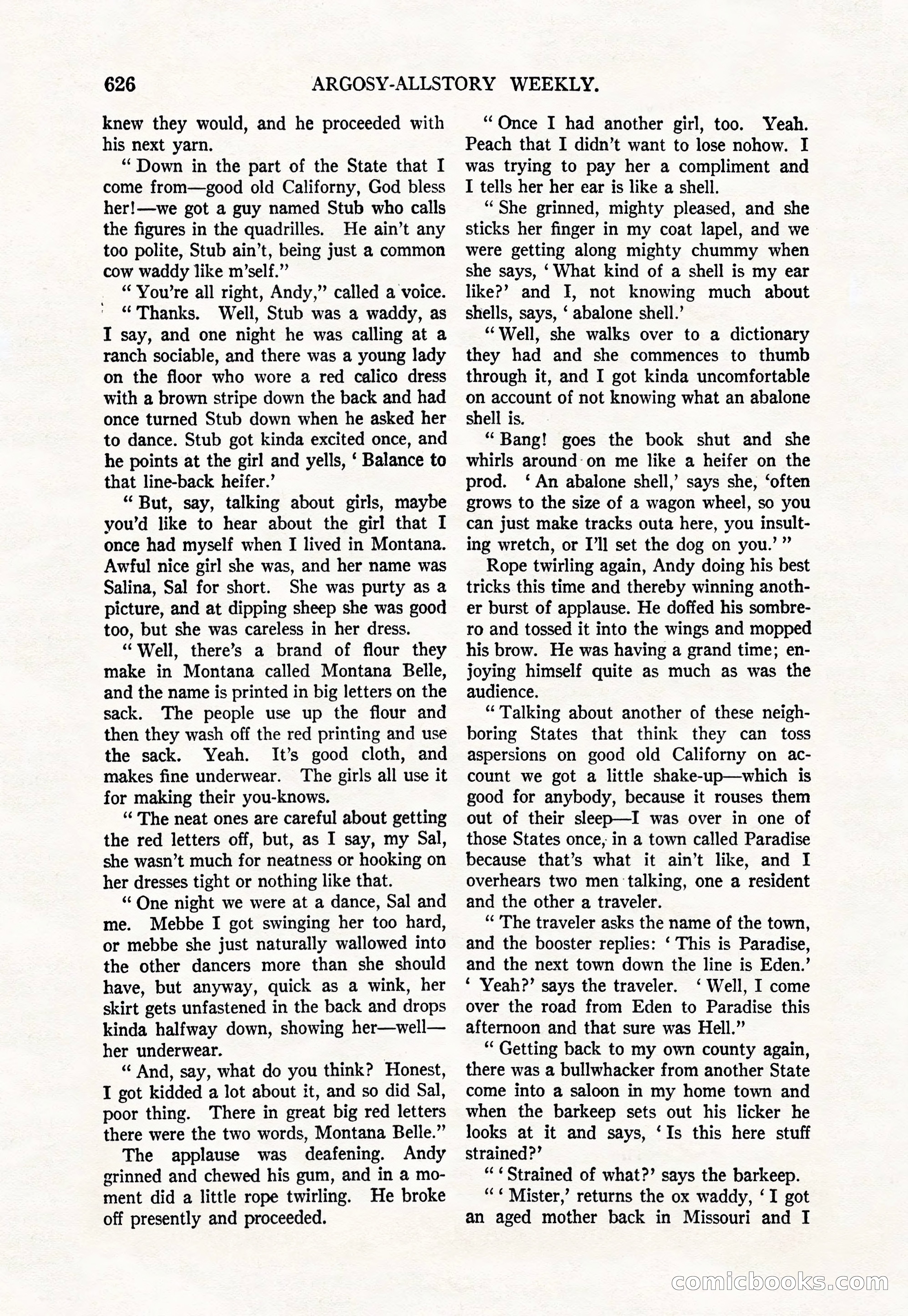 Argosy All-Story Weekly, March 17, 1928 — page 148 of 164