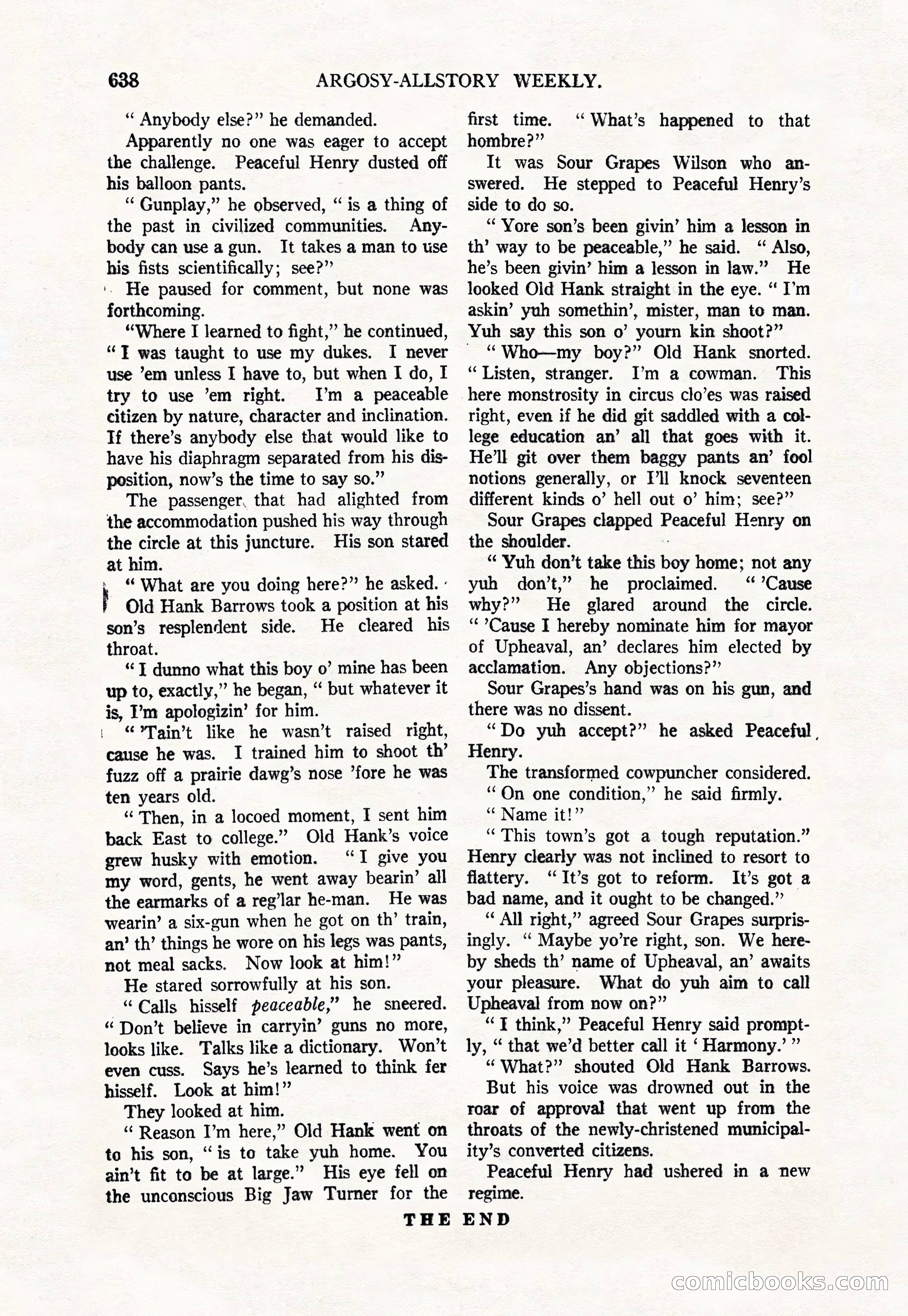 Argosy All-Story Weekly, March 17, 1928 — page 160 of 164