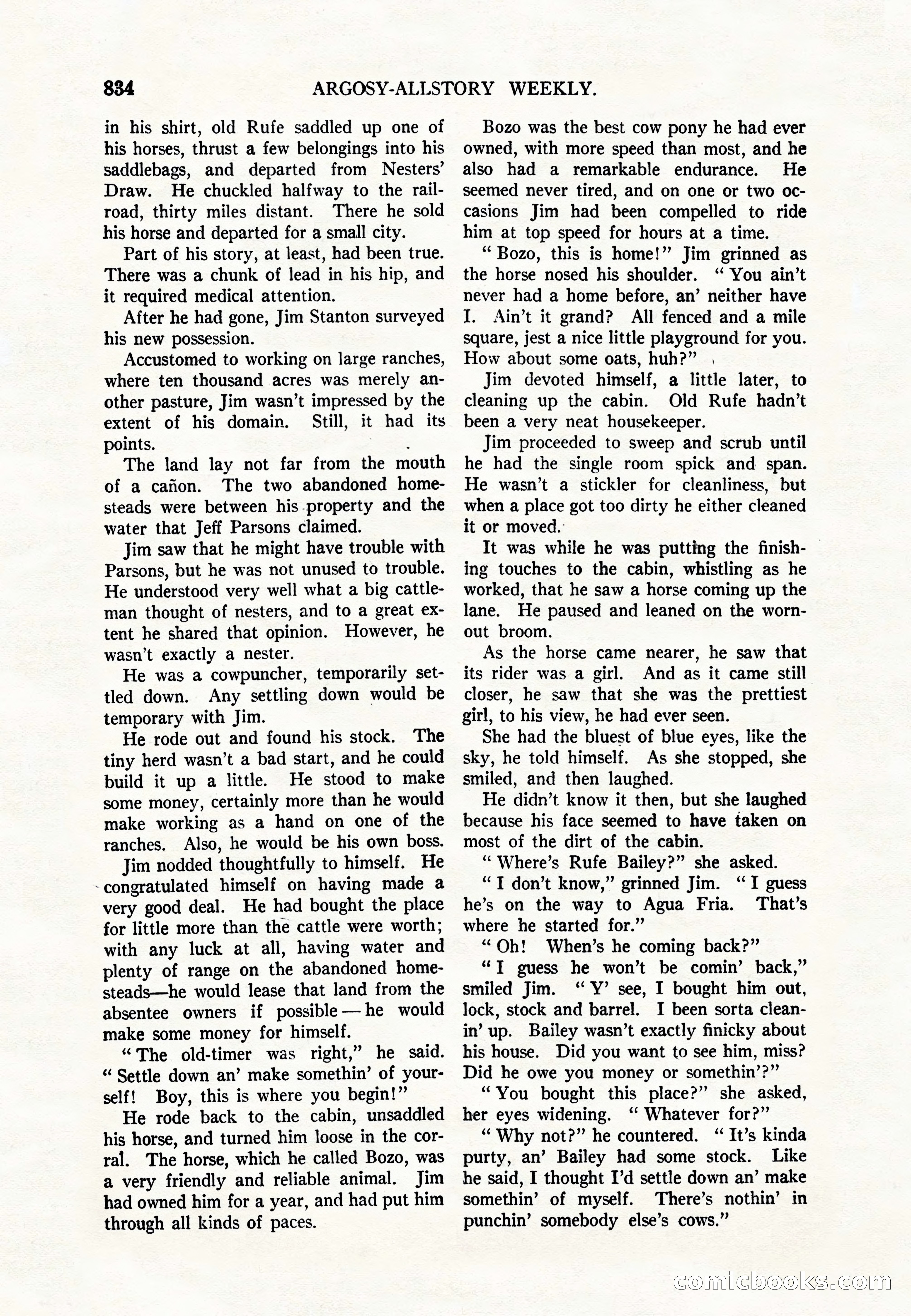 Argosy All-Story Weekly — page 36 of 164