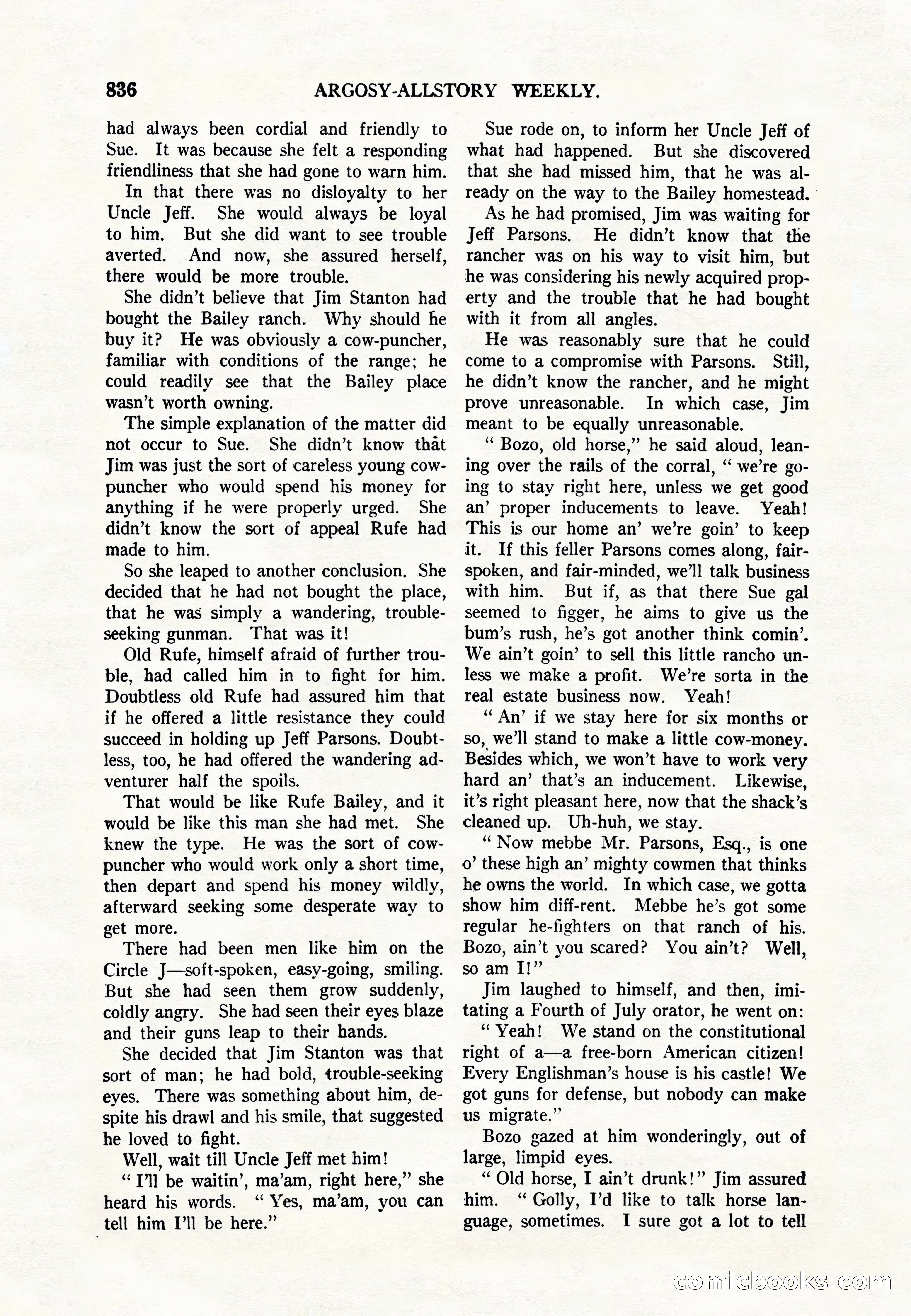 Argosy All-Story Weekly — page 38 of 164