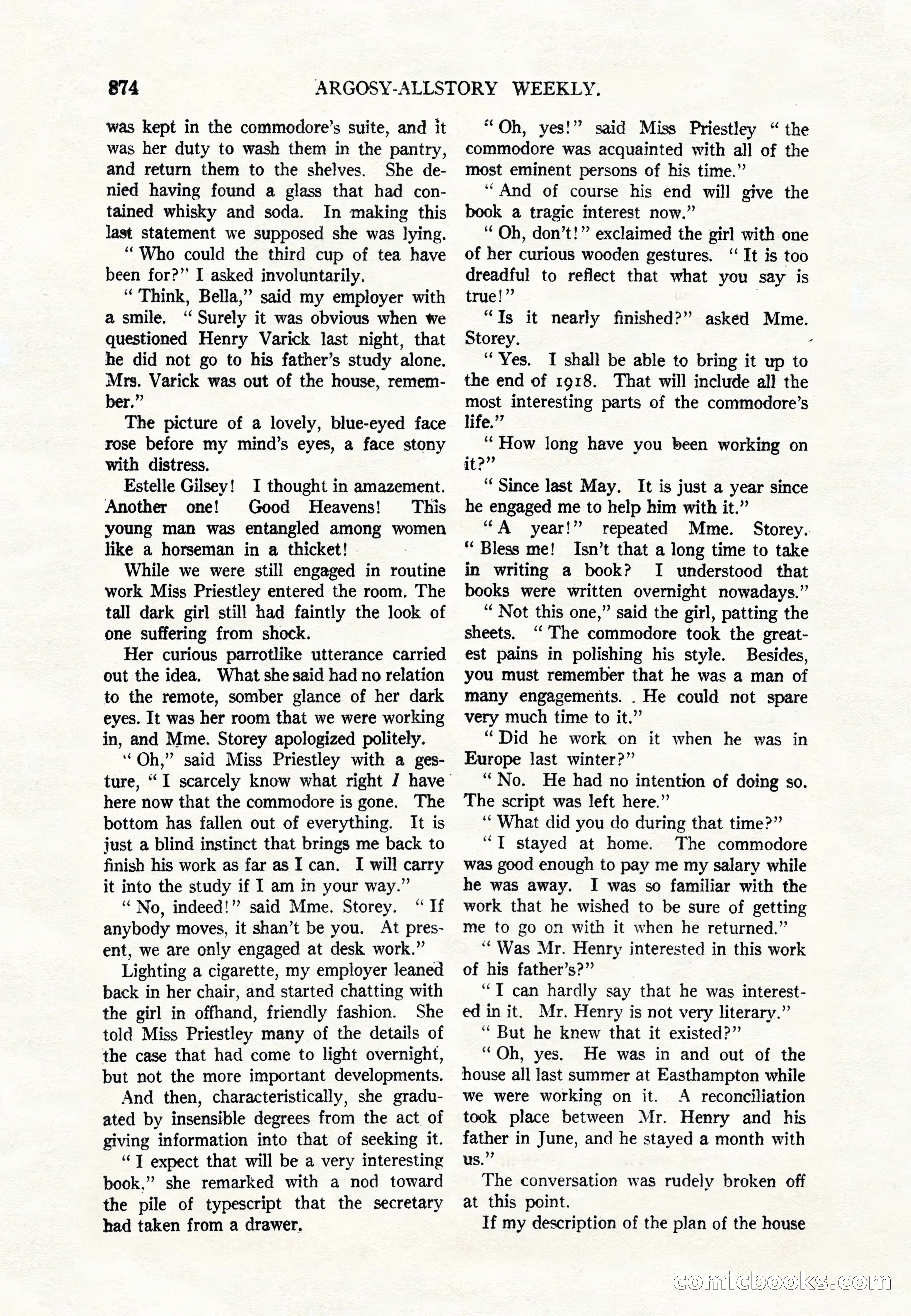 Argosy All-Story Weekly — page 76 of 164