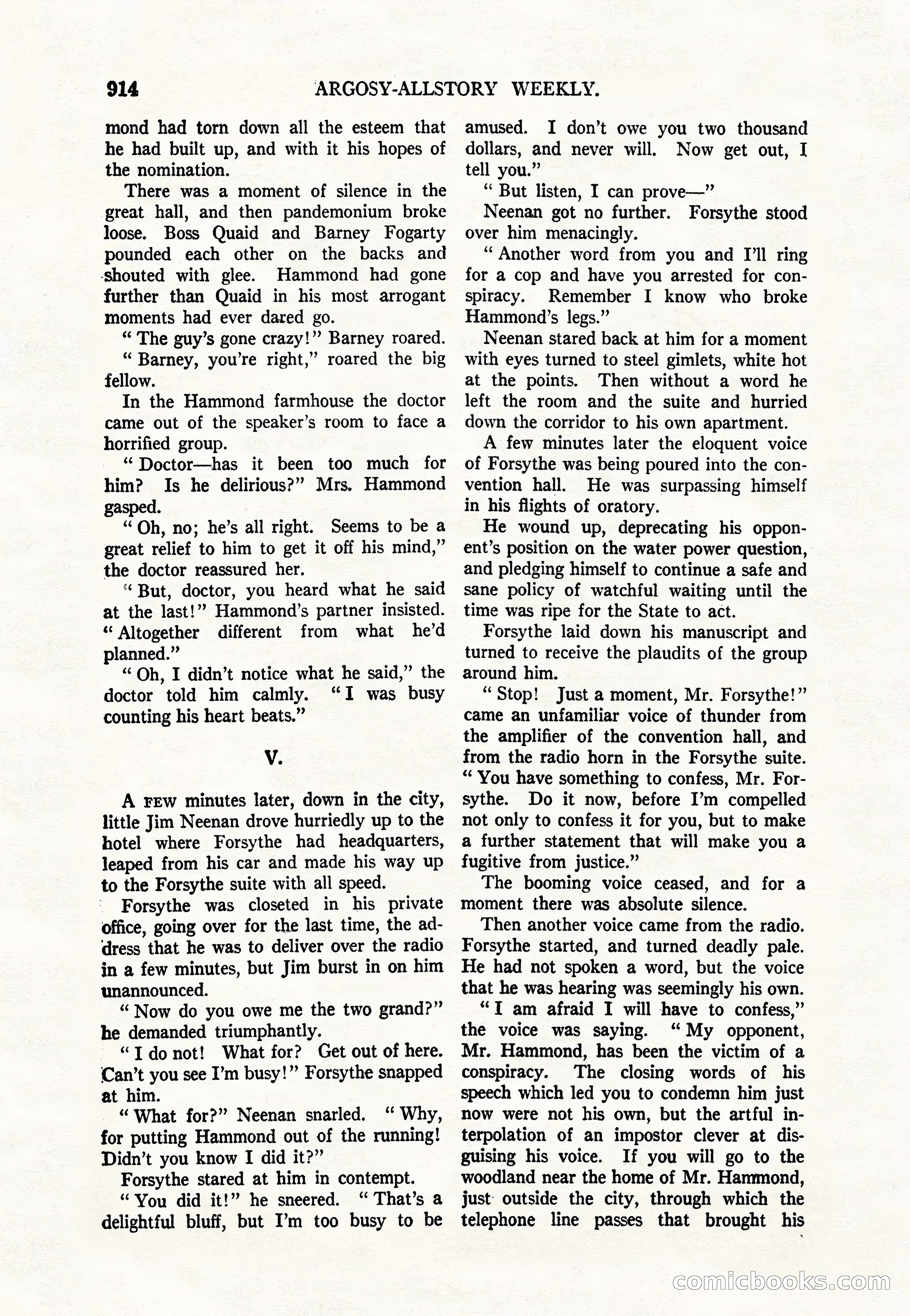 Argosy All-Story Weekly — page 116 of 164
