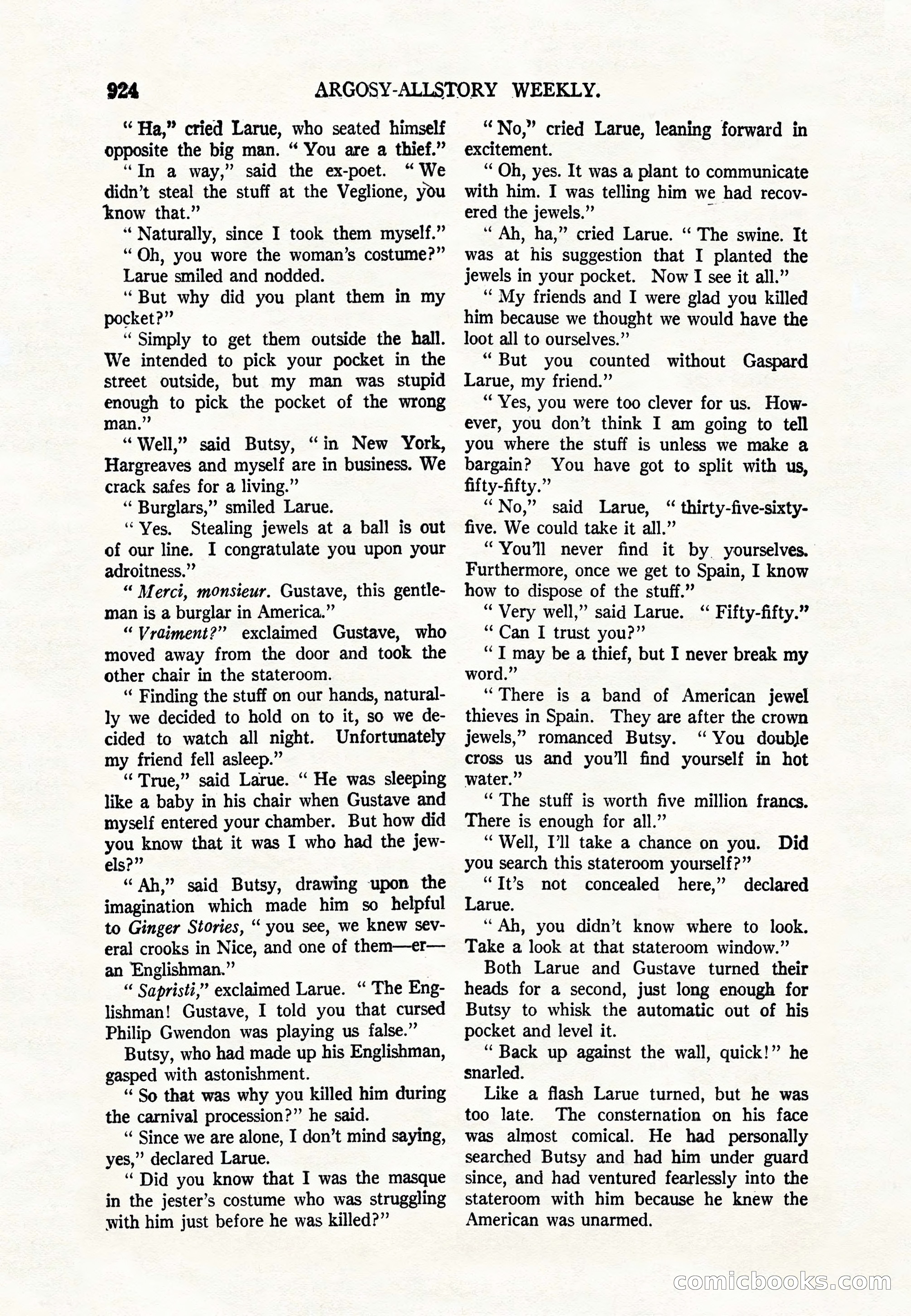 Argosy All-Story Weekly — page 126 of 164
