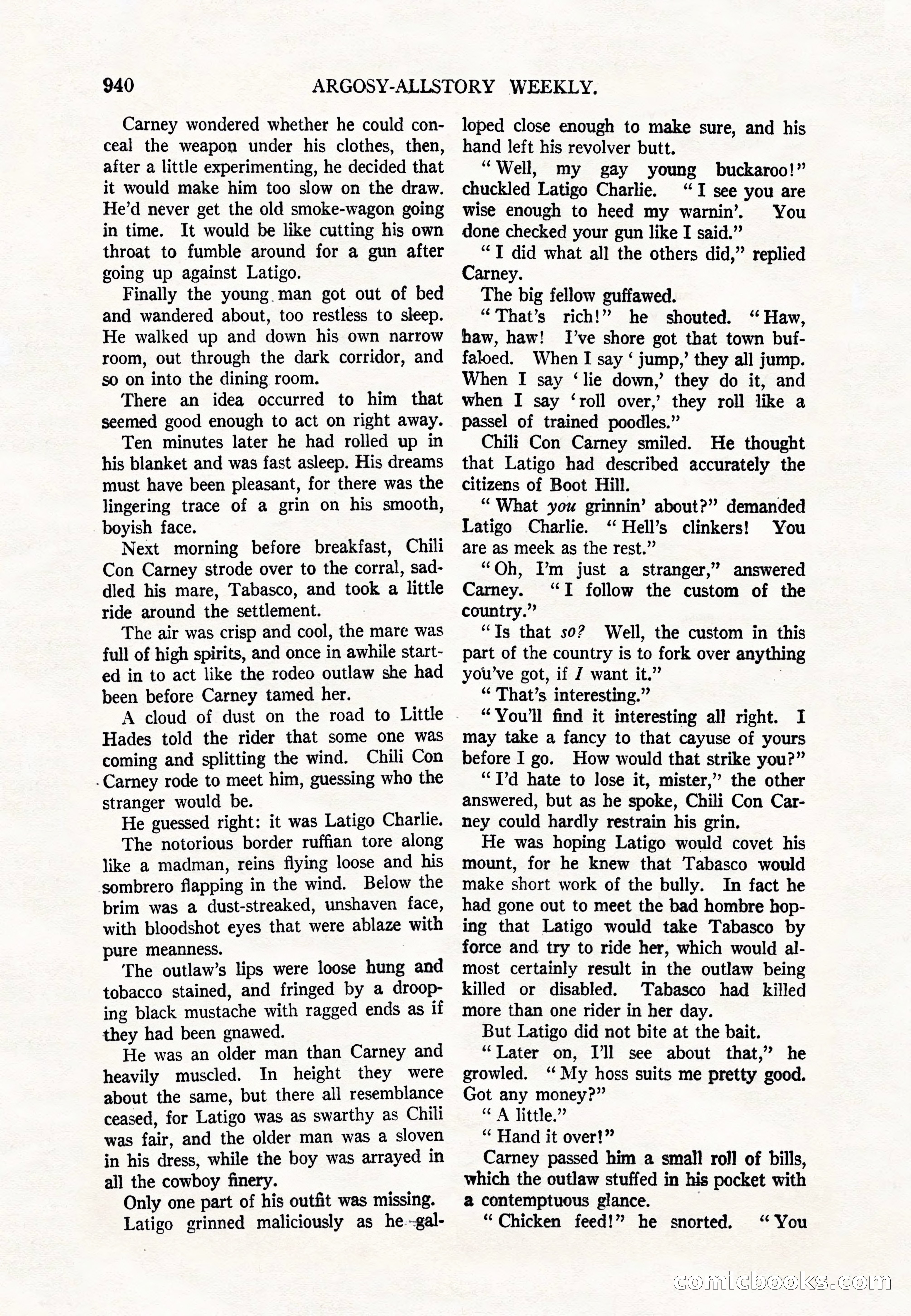 Argosy All-Story Weekly — page 142 of 164