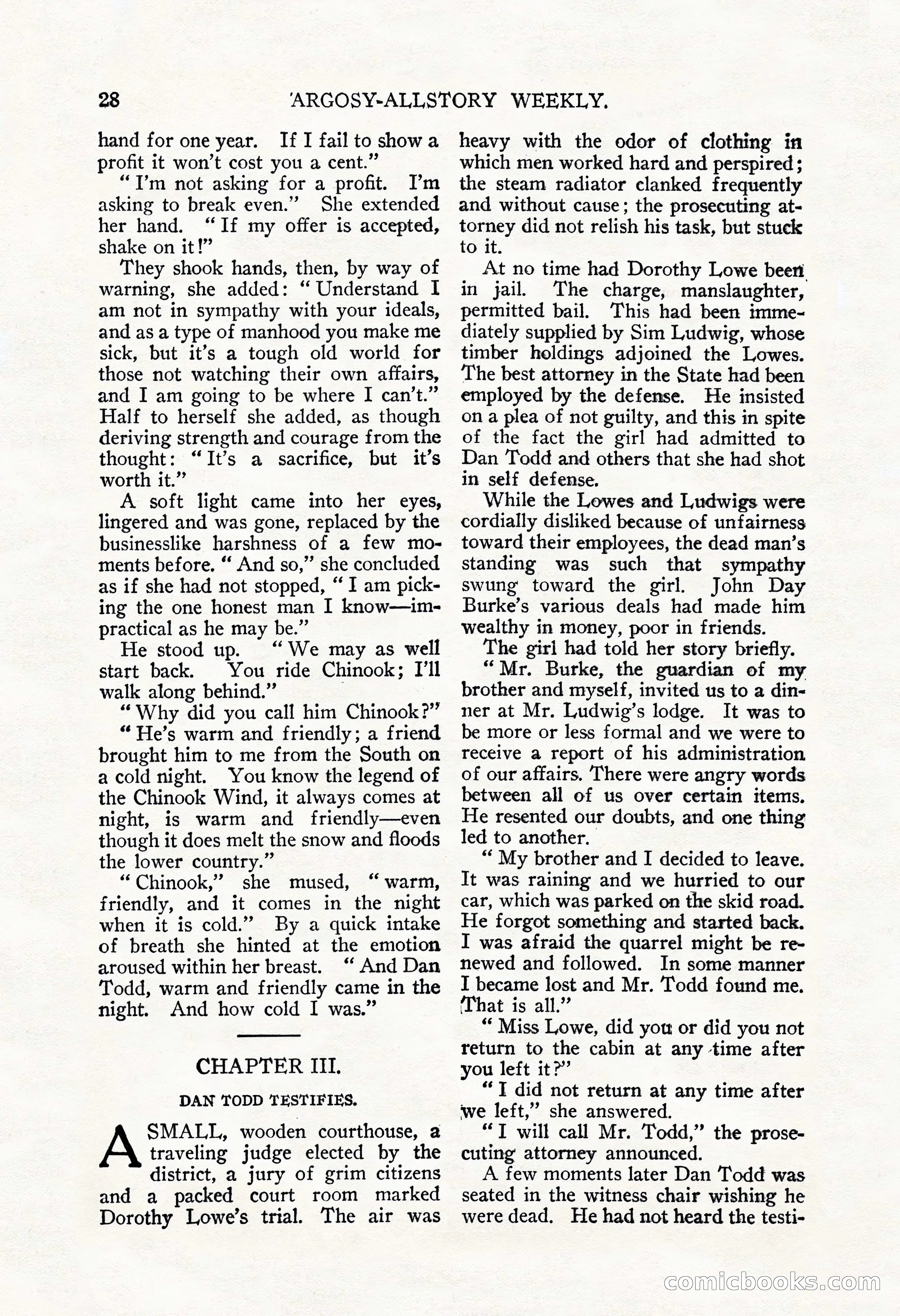 Argosy All-Story Weekly, September 22, 1928 — page 32 of 148